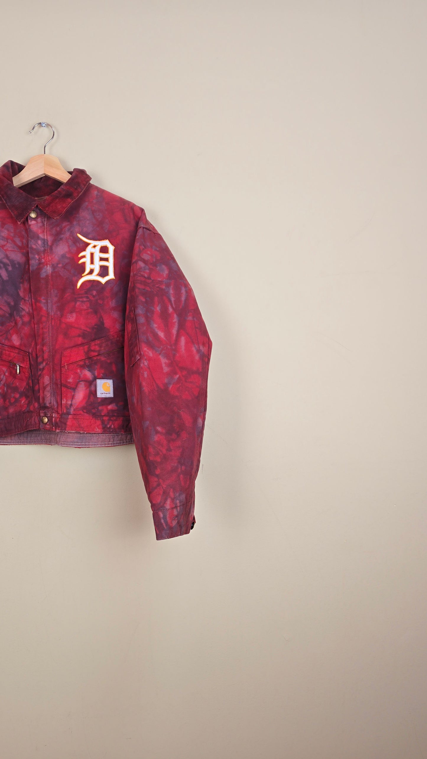 Vintage Carhartt X Detroit Cropped Jacket | Camo | Size L | 076