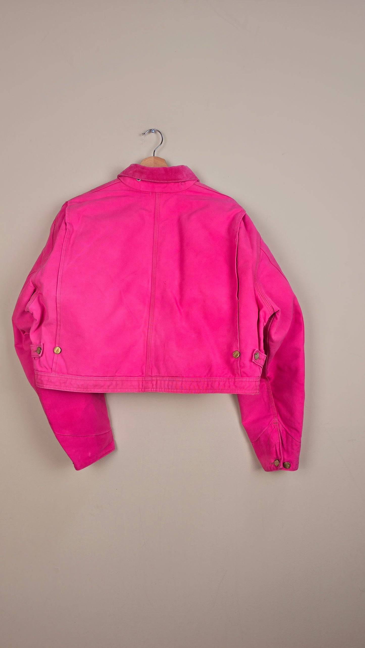 Vintage Carhartt X NY Yankees Cropped Jacket | Pink | Size L | 079