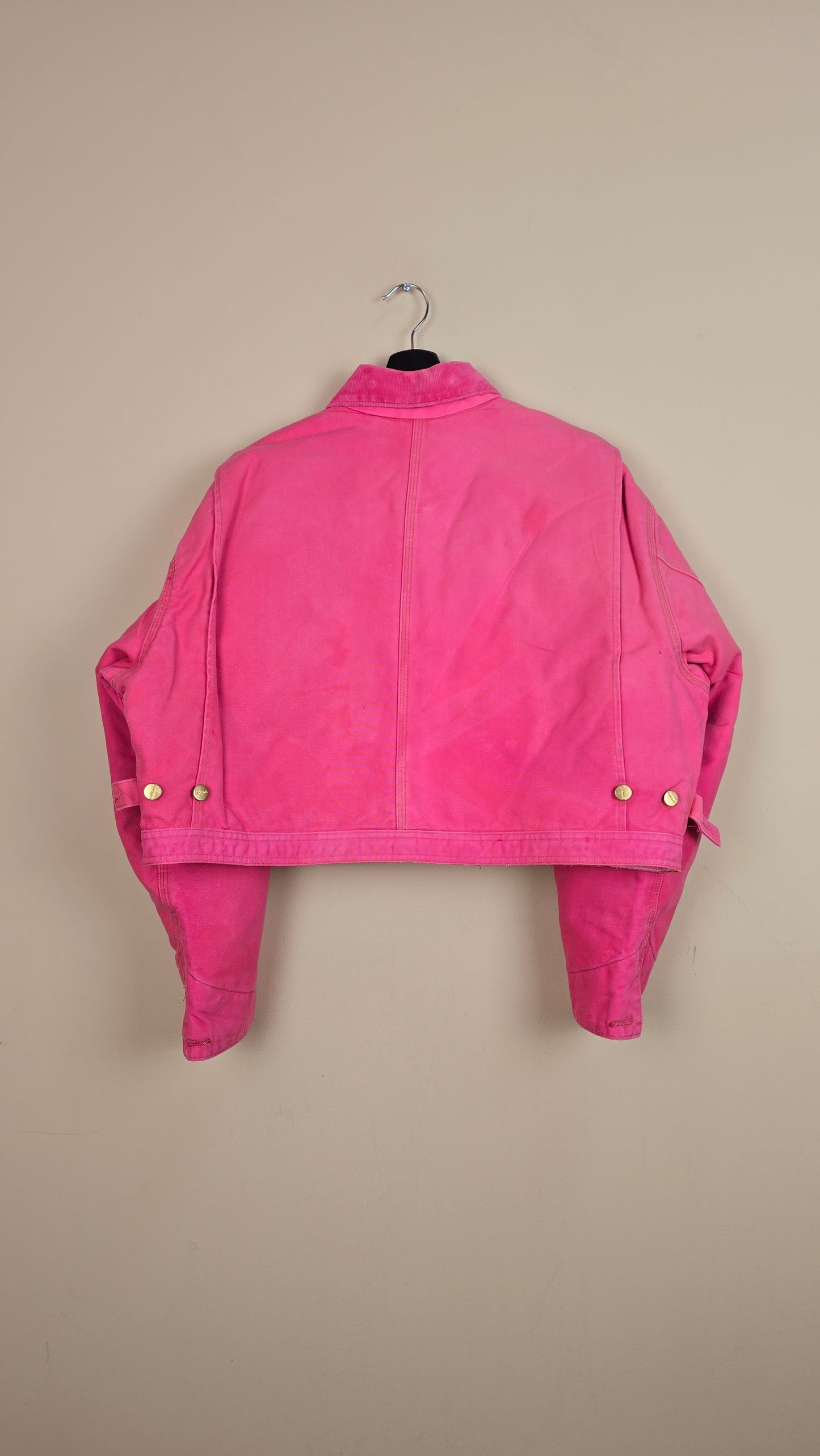 Vintage Carhartt X NY Yankees Cropped Jacket | Pink | Size XL | 081