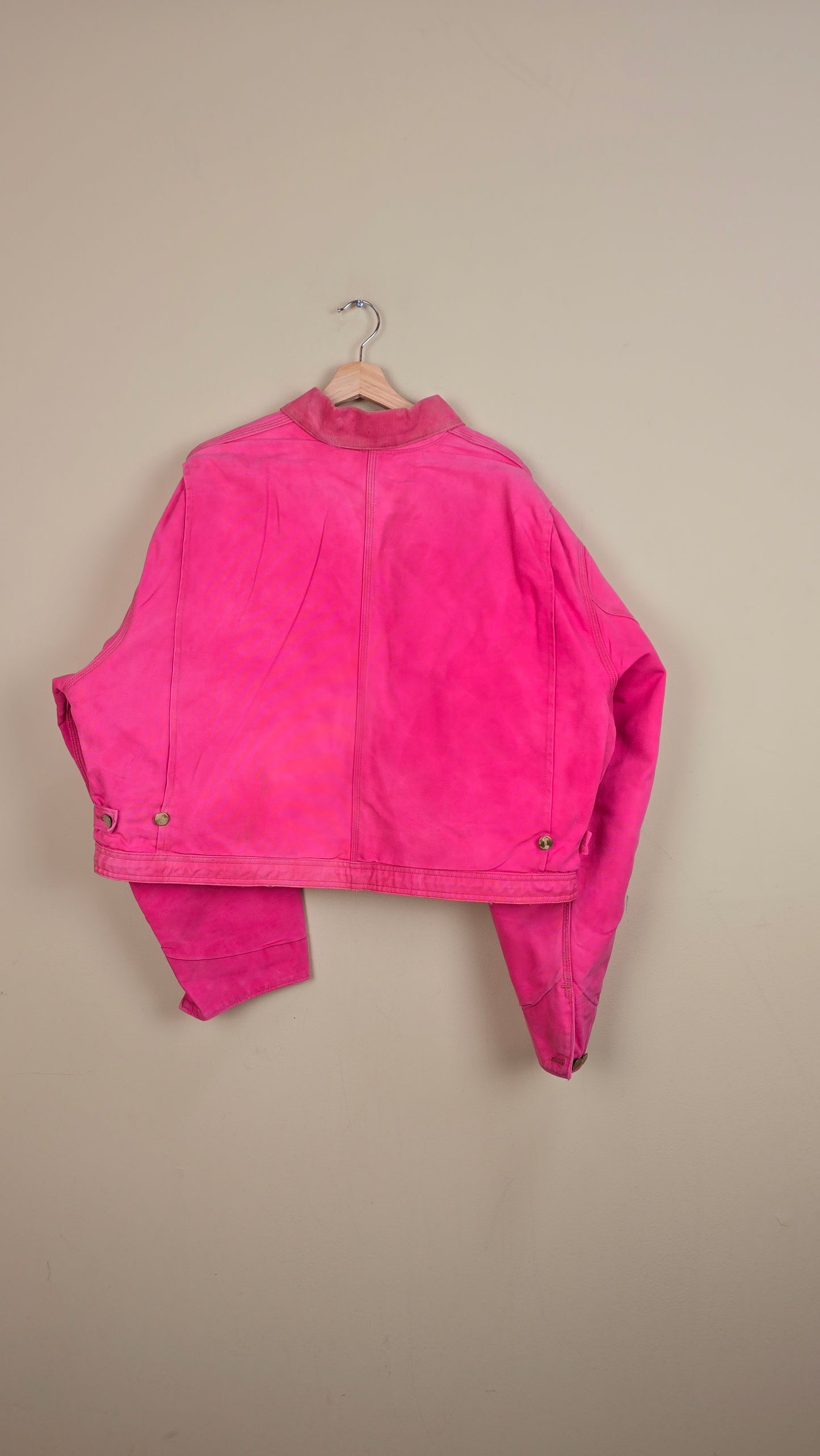 Vintage Carhartt X NY Yankees Cropped Jacket | Pink | Size 2XL | 082