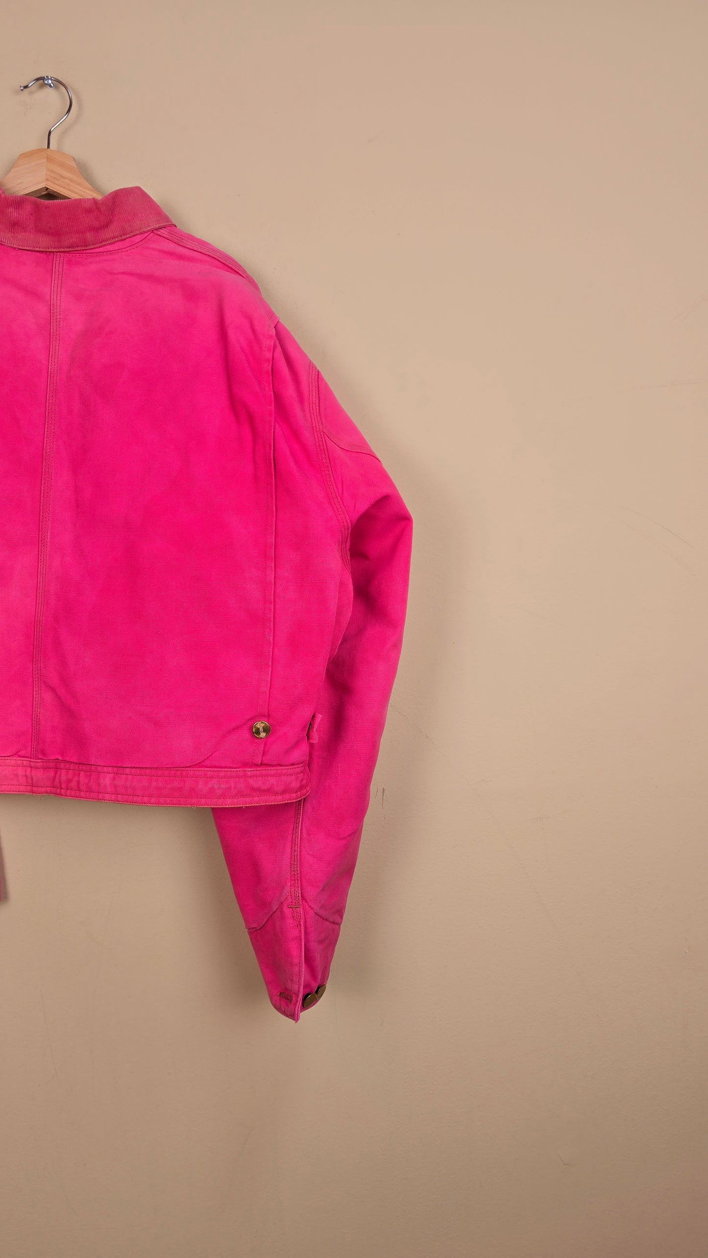 Vintage Carhartt X NY Yankees Cropped Jacket | Pink | Size 2XL | 082