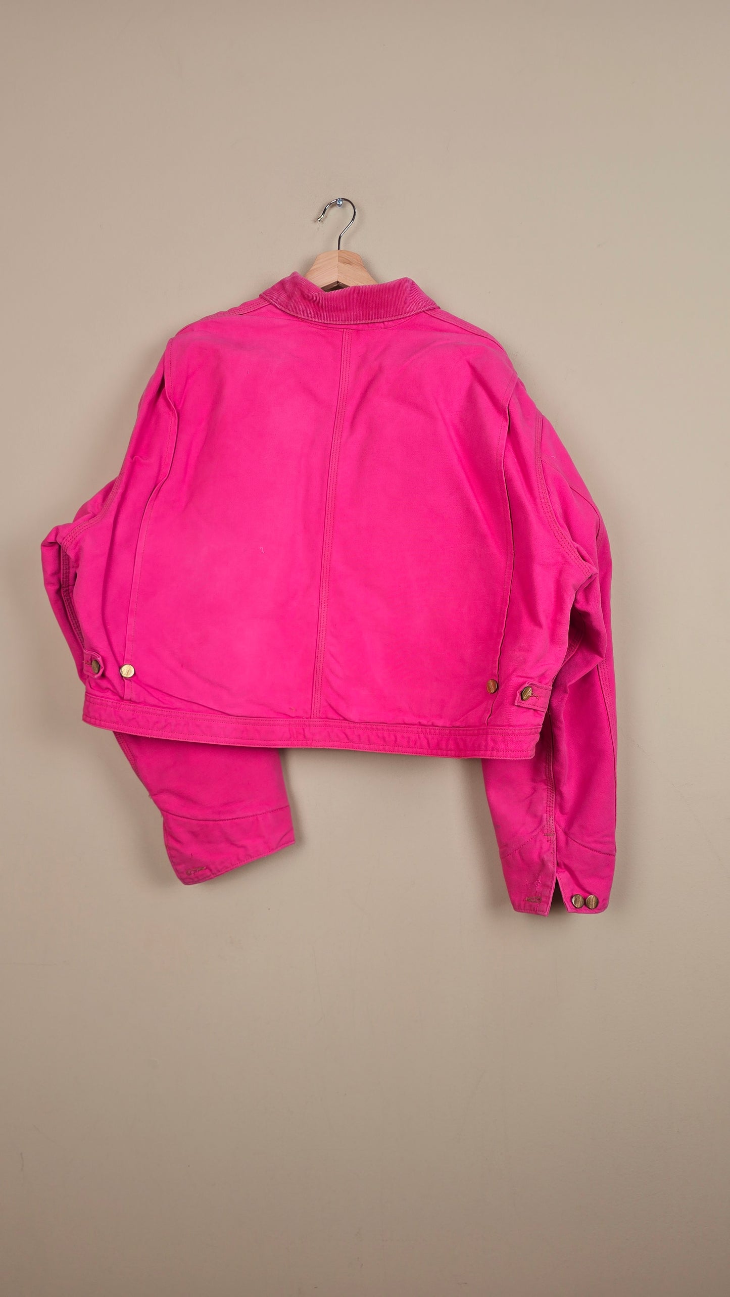 Vintage Carhartt X NY Yankees Cropped Jacket | Pink | Size XL | 084