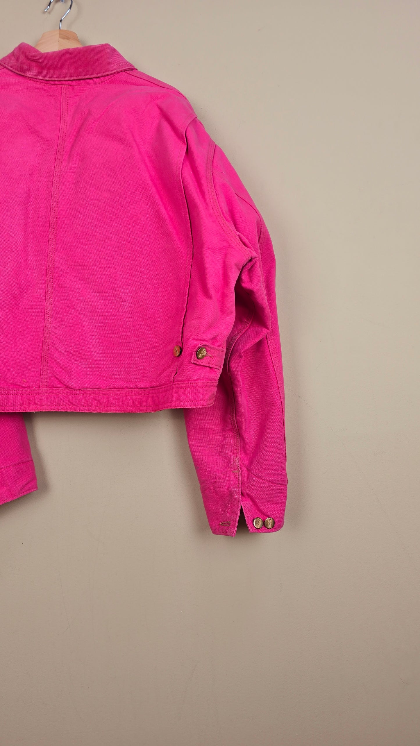 Vintage Carhartt X NY Yankees Cropped Jacket | Pink | Size XL | 084