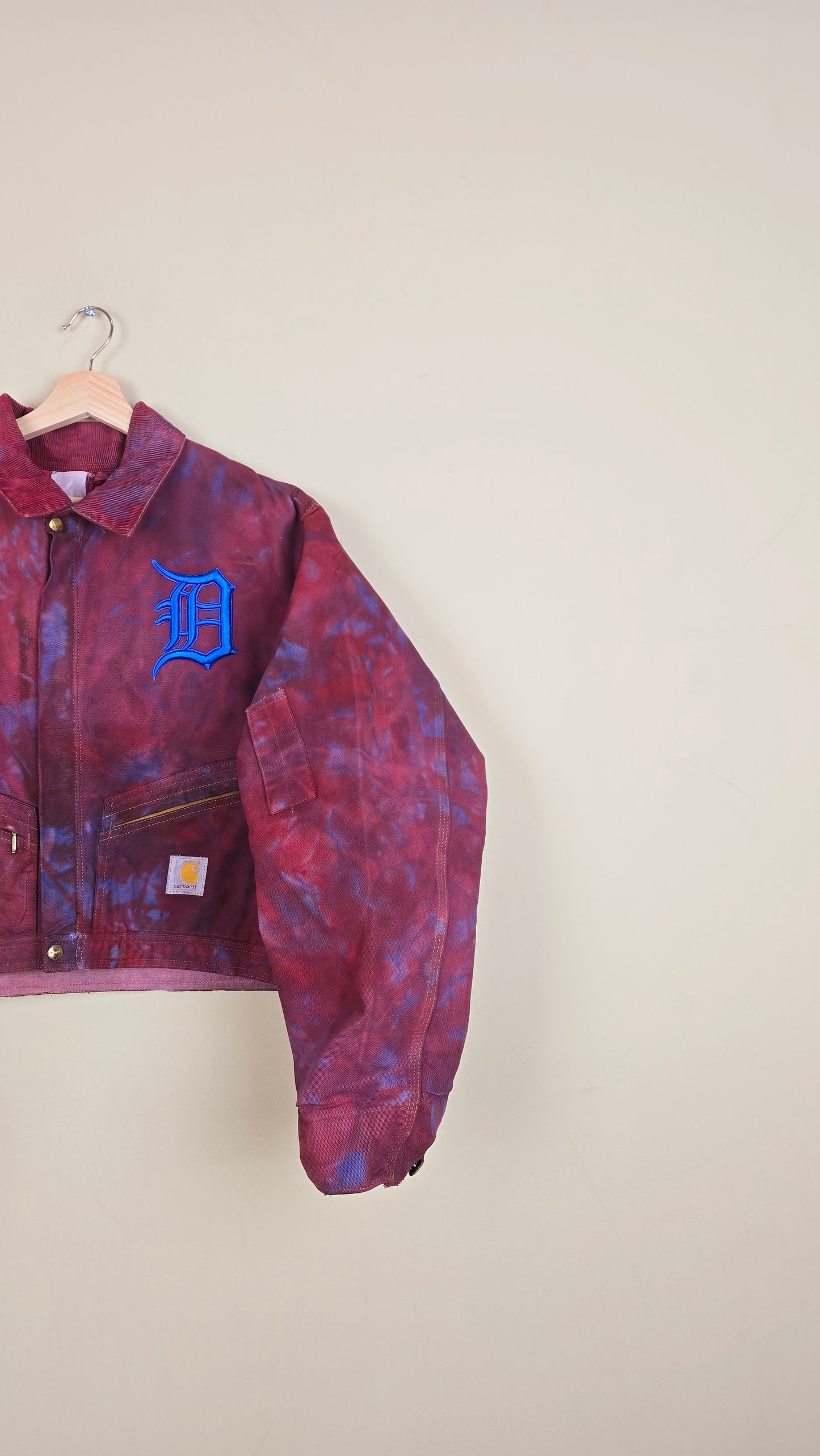 Vintage Carhartt X Detroit Cropped Jacket | Camo | Size L | 085