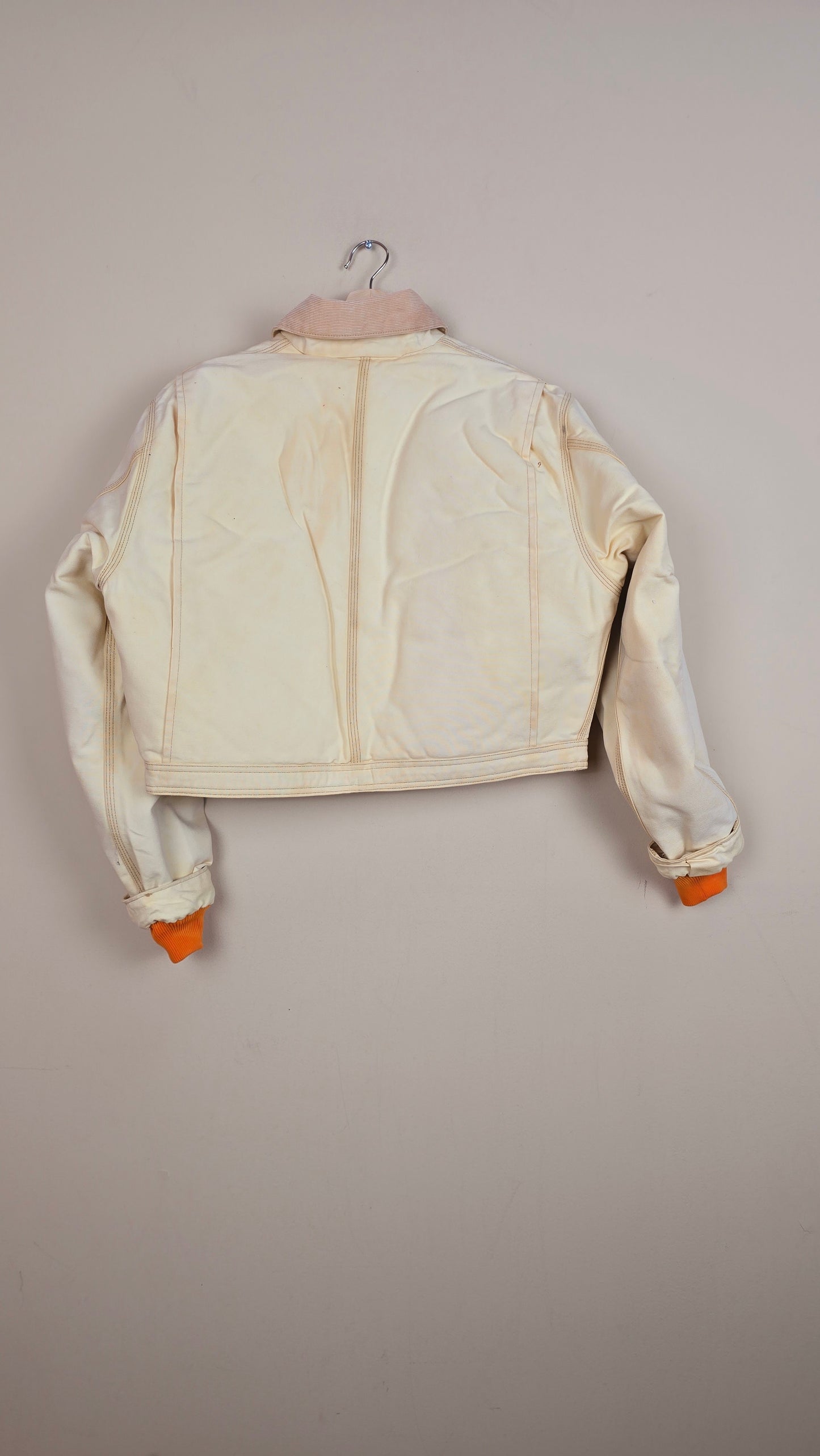 Vintage Carhartt X NY Yankees Cropped Jacket | Beige | Size M | 094