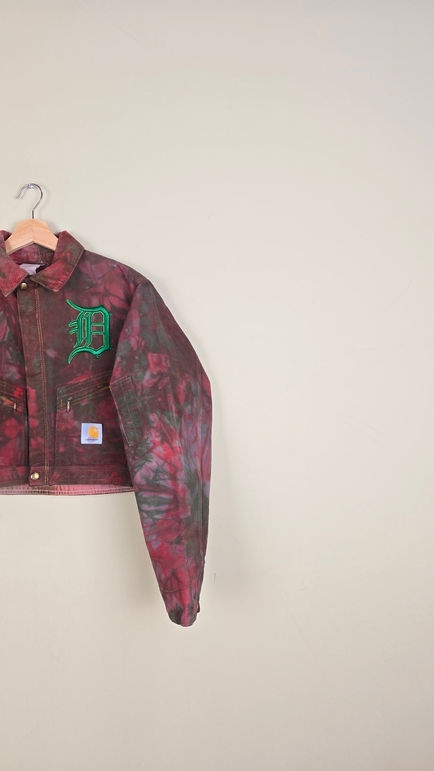 Vintage Carhartt X Detroit Cropped Jacket | Camo | Size XS | 098