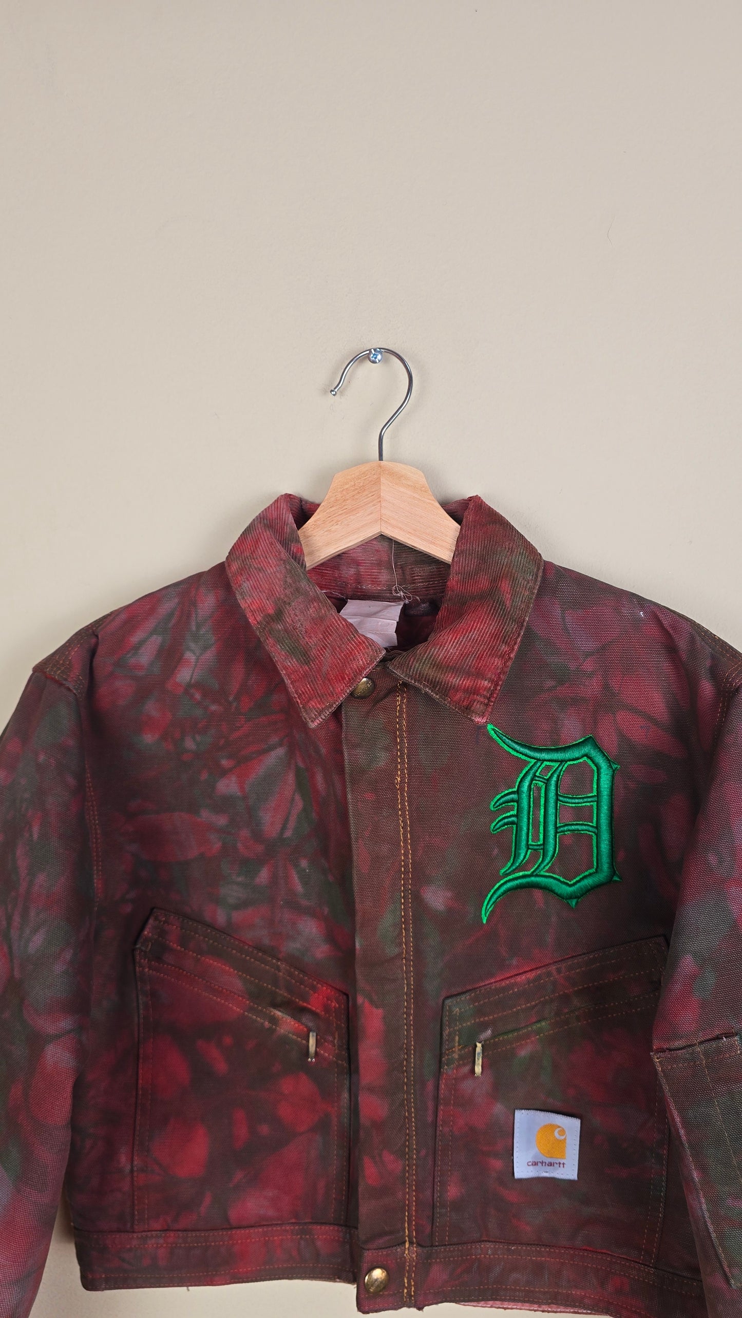 Vintage Carhartt X Detroit Cropped Jacket | Camo | Size XS | 098