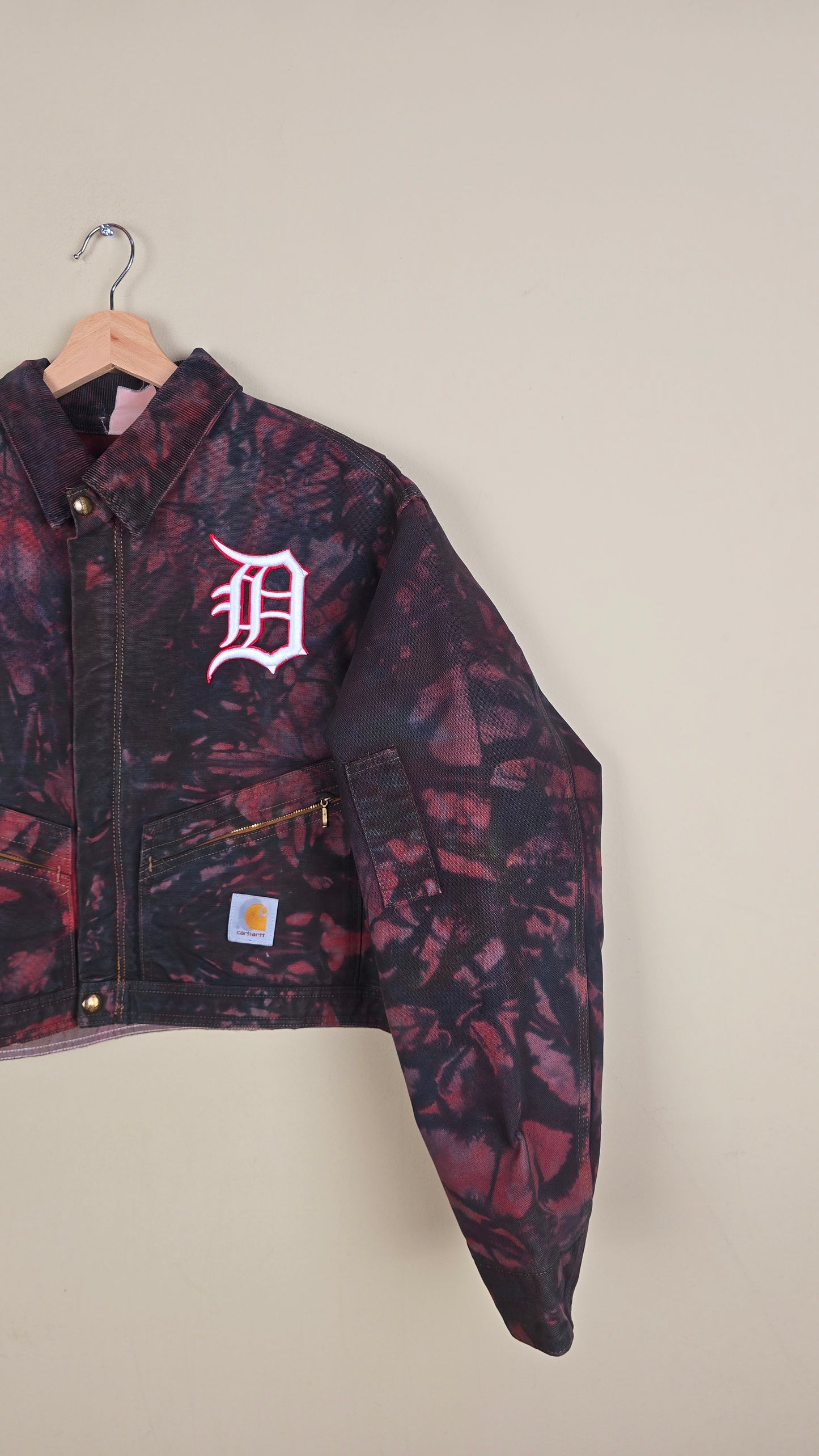 Vintage Carhartt X Detroit Cropped Jacket | Camo | Size L | 100