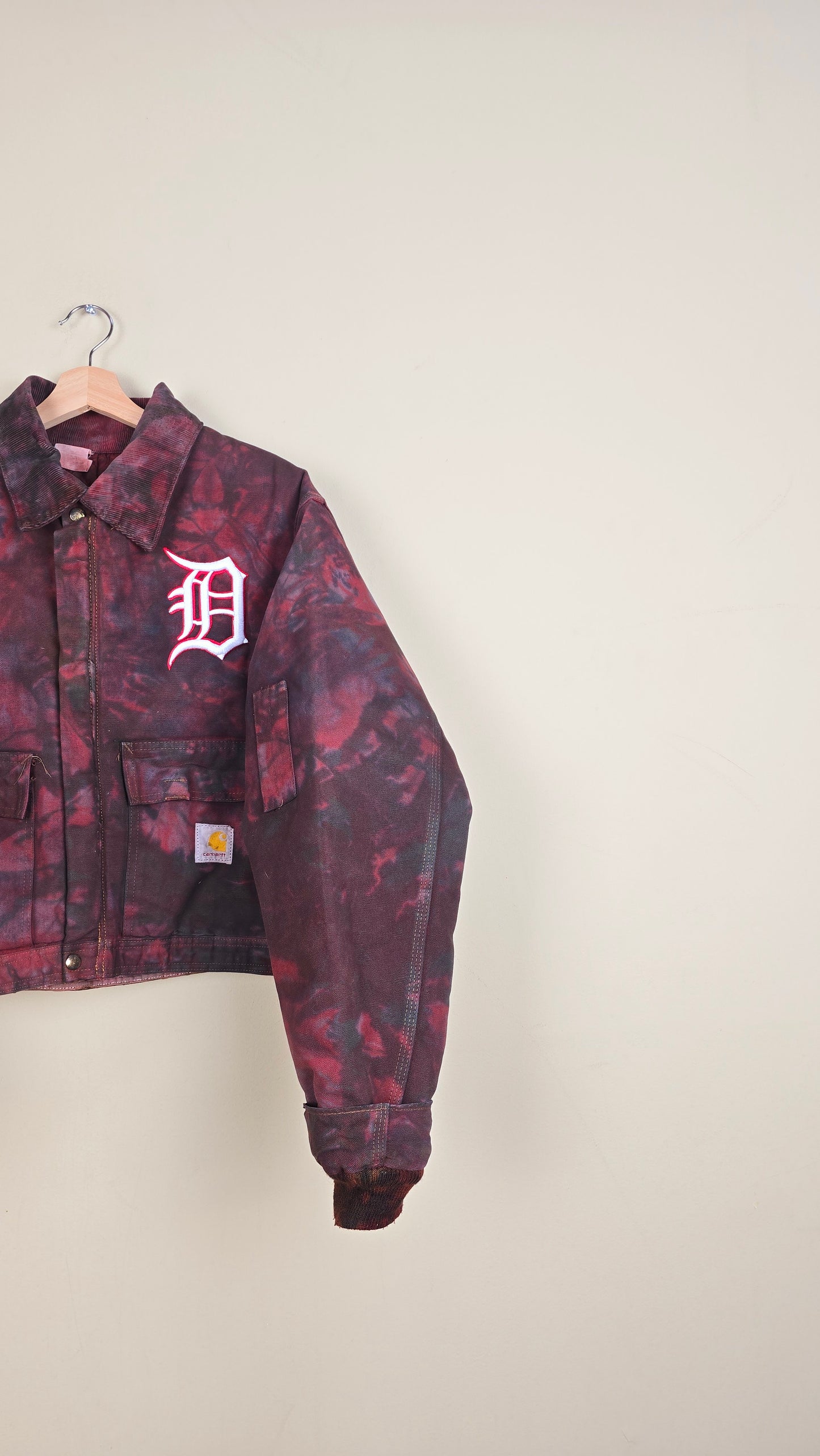 Vintage Carhartt X Detroit Cropped Jacket | Camo | Size L | 102