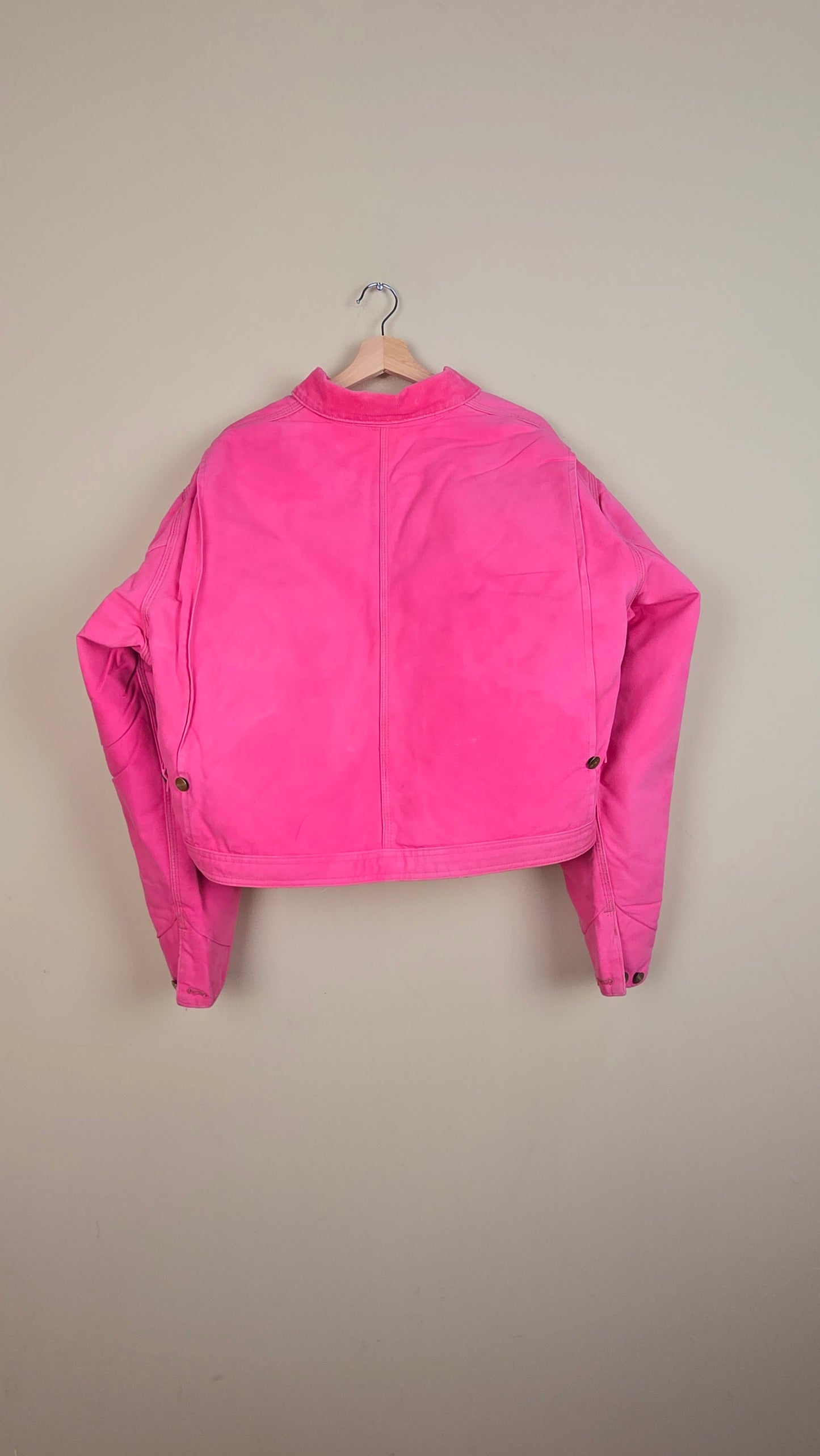 Vintage Carhartt X NY Yankees Cropped Jacket | Pink | Size XL | 103