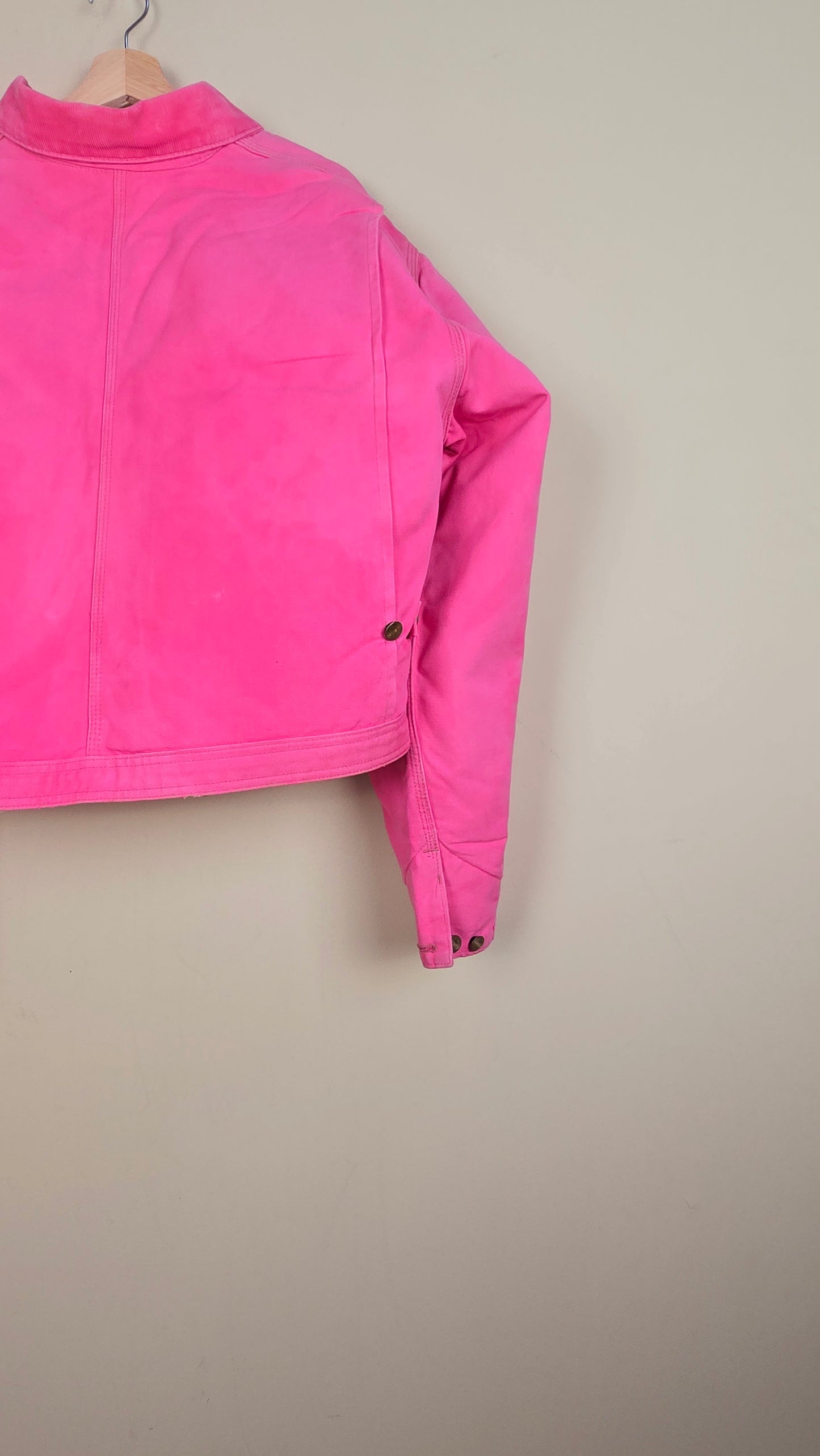 Vintage Carhartt X NY Yankees Cropped Jacket | Pink | Size XL | 103