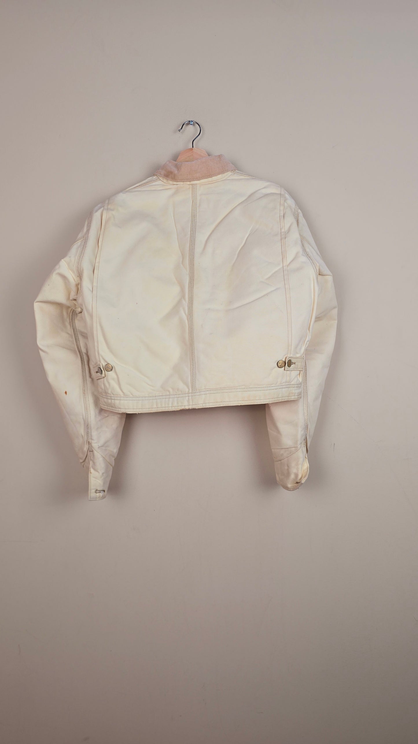 Vintage Carhartt X NY Yankees Cropped Jacket | Beige | Size M | 104