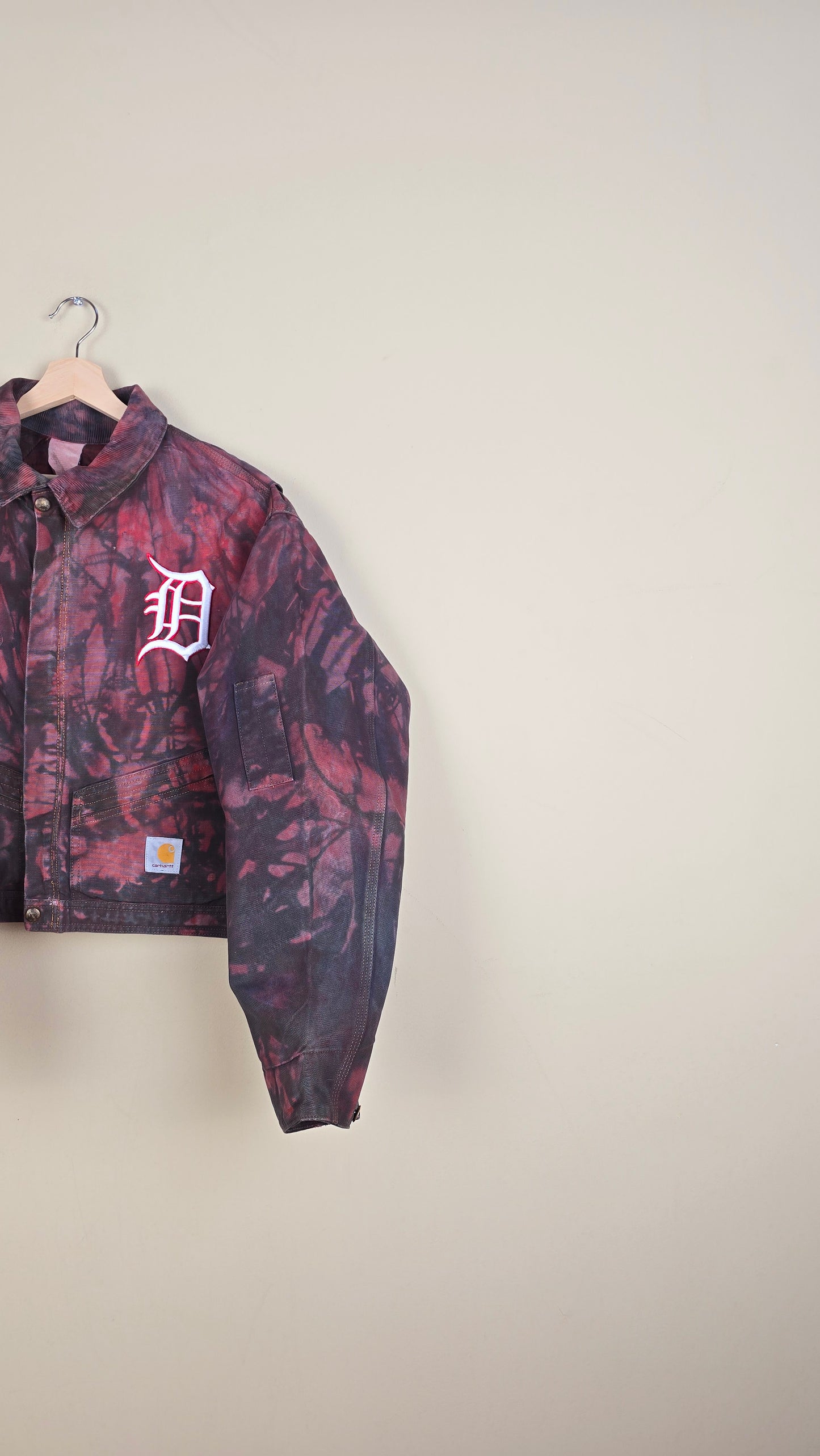 Vintage Carhartt X Detroit Cropped Jacket | Camo | Size L | 107