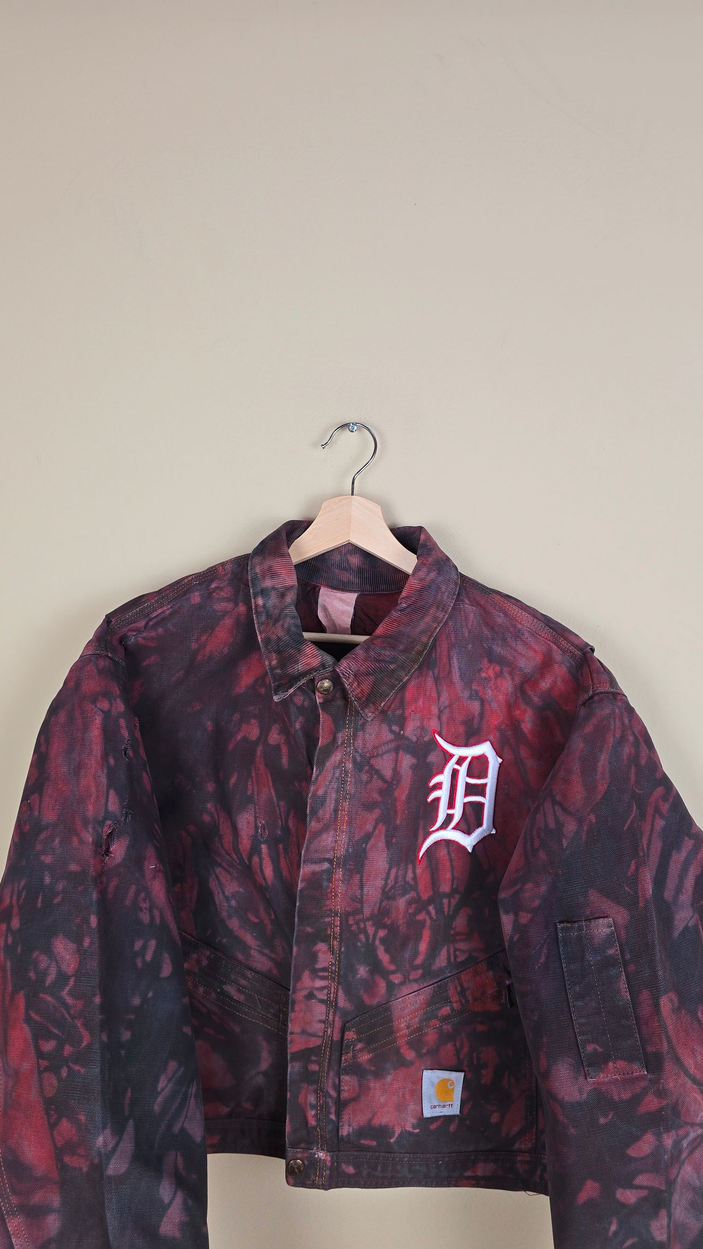 Vintage Carhartt X Detroit Cropped Jacket | Camo | Size L | 107