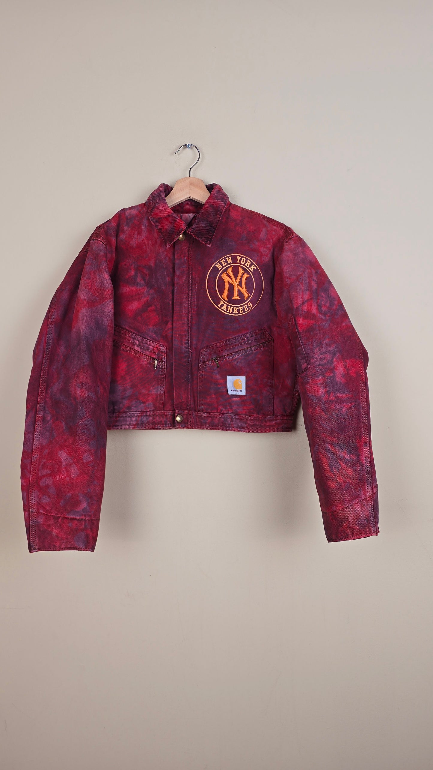 Vintage Carhartt X NY Yankees Cropped Jacket | Camo | Size S | 109