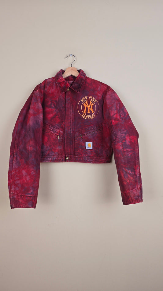 Vintage Carhartt X NY Yankees Cropped Jacket | Camo | Size S | 109