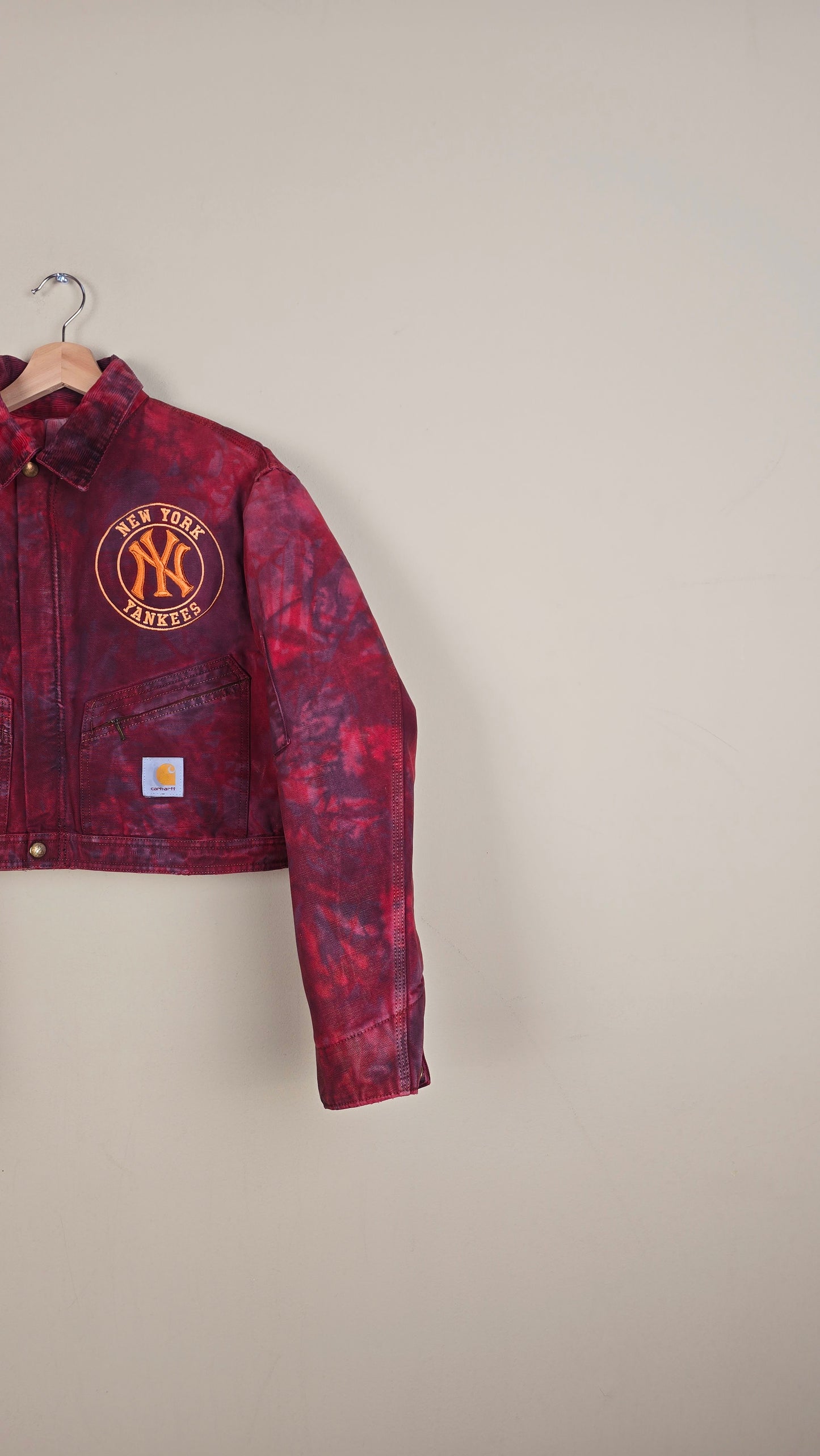 Vintage Carhartt X NY Yankees Cropped Jacket | Camo | Size S | 109