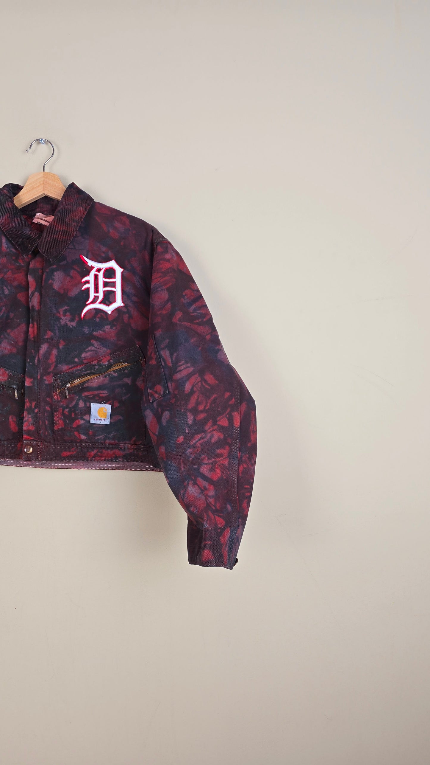 Vintage Carhartt X Detroit Cropped Jacket | Camo | Size L | 111