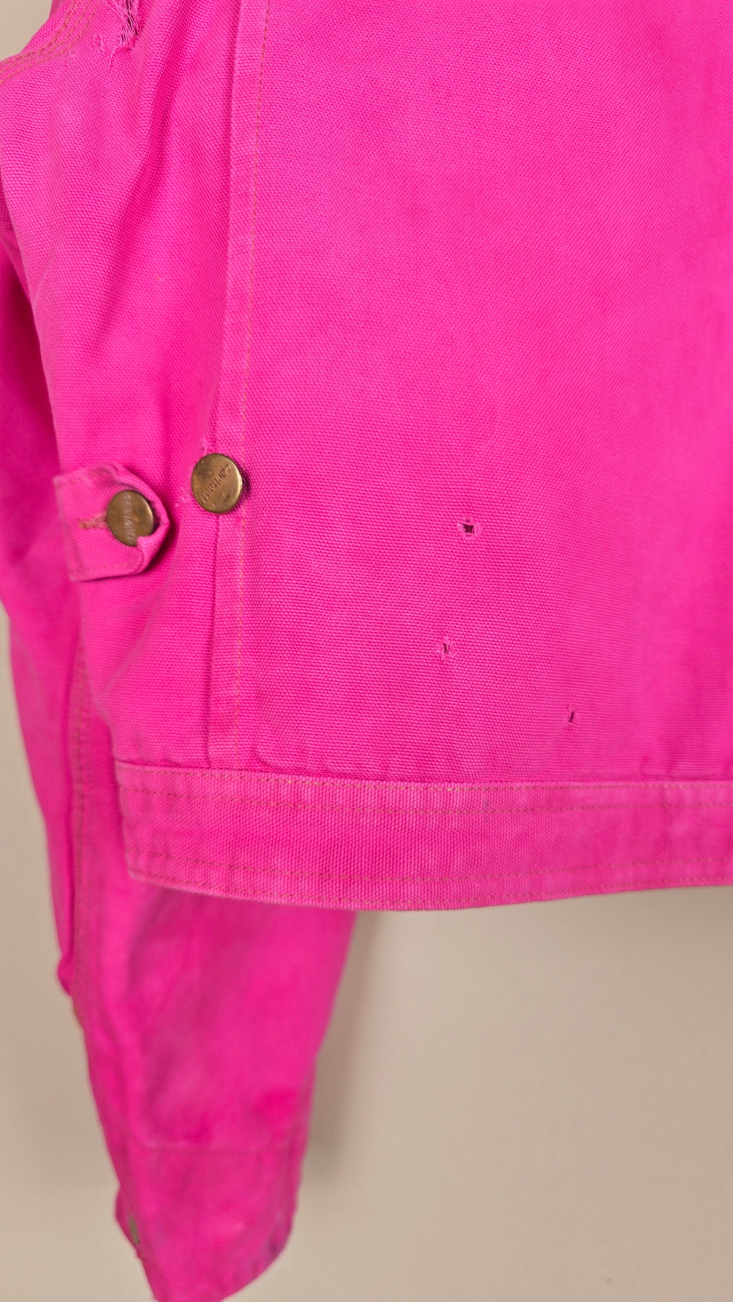 Vintage Carhartt X NY Yankees Cropped Jacket | Pink | Size L | 112
