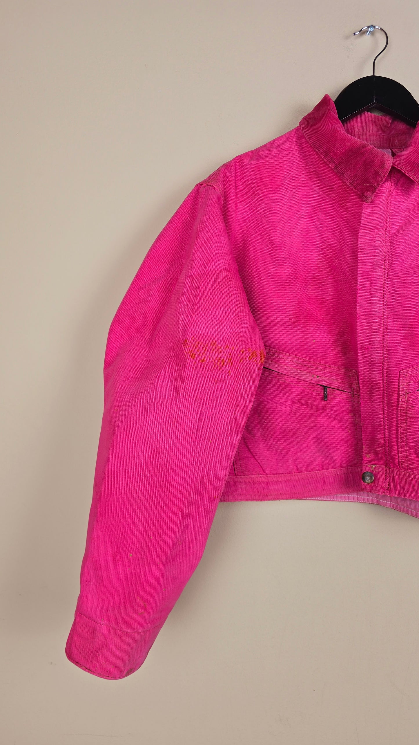 Vintage Carhartt X NY Yankees Cropped Jacket | Pink | Size S | 114