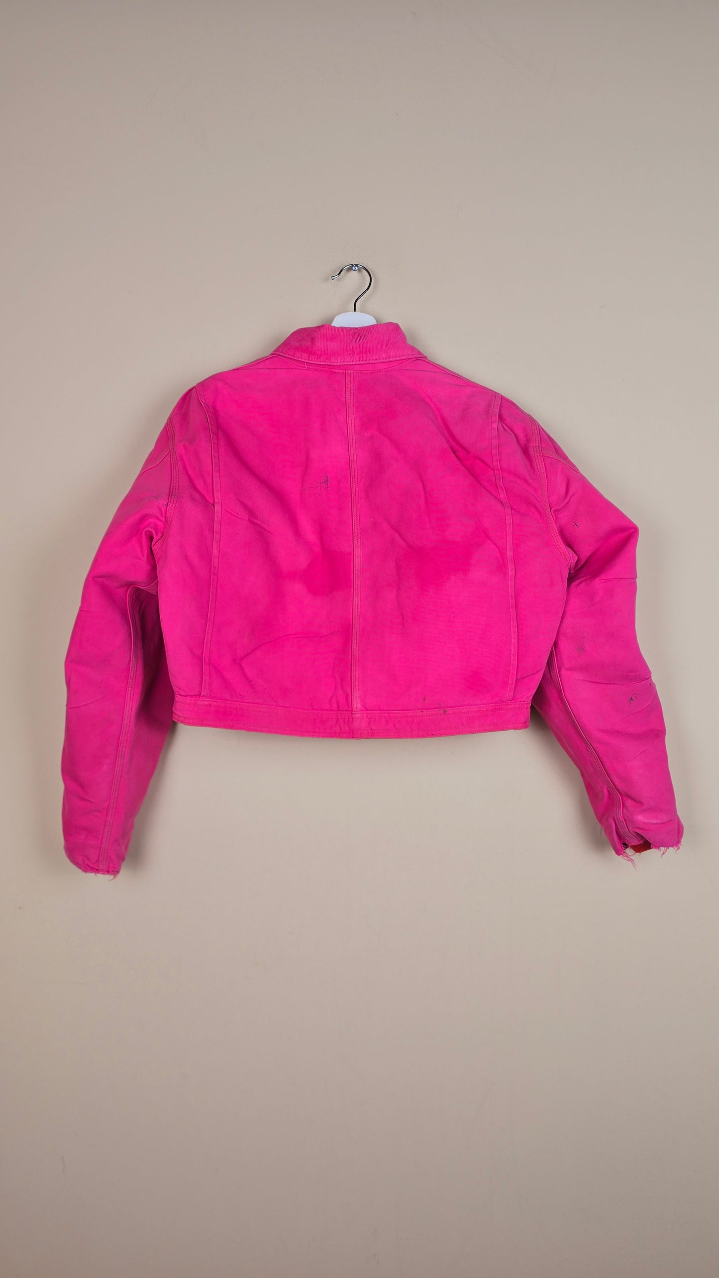 Vintage Carhartt X NY Yankees Cropped Jacket | Pink | Size M | 115