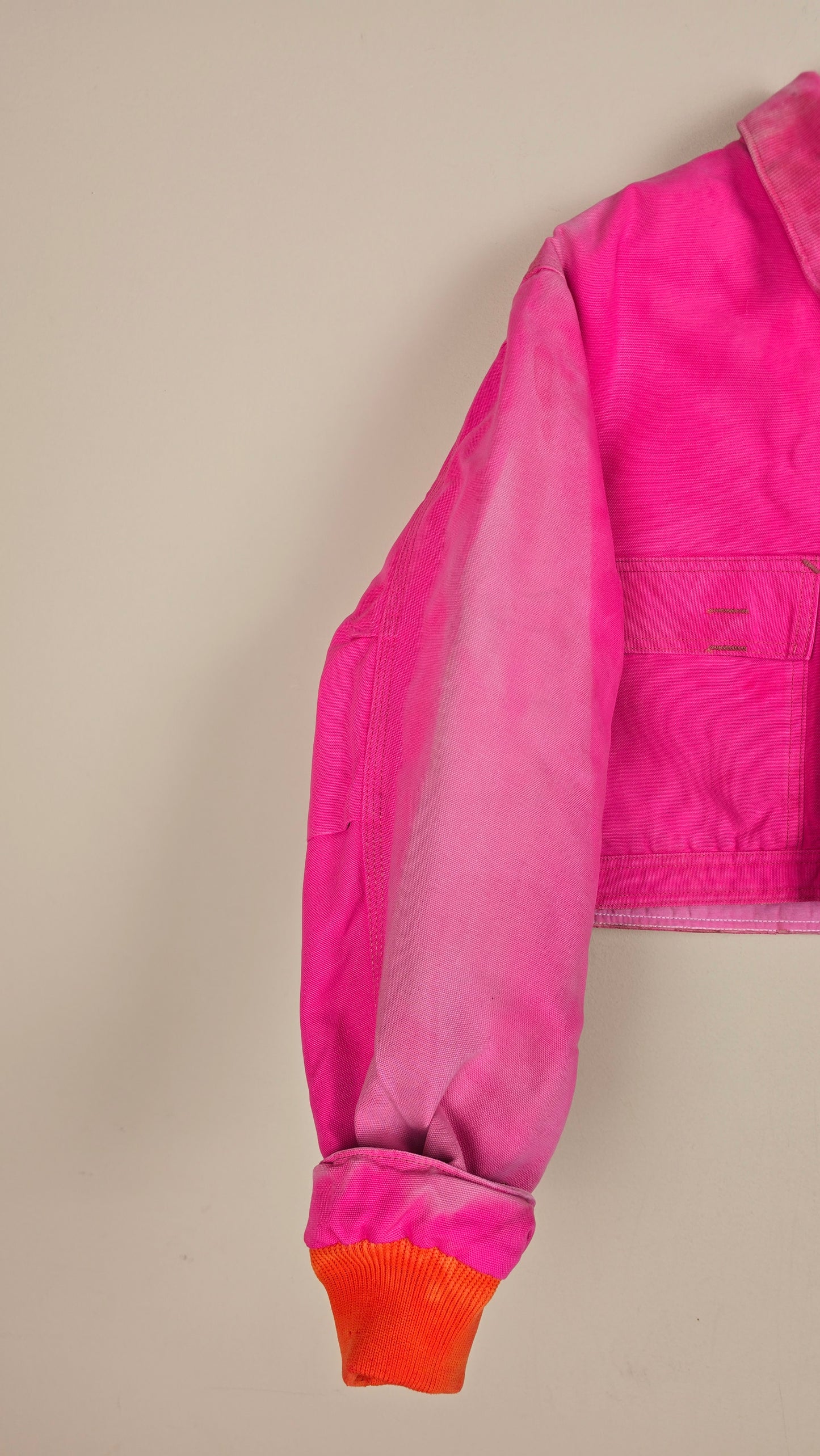 Vintage Carhartt X NY Yankees Cropped Jacket | Pink | Size M | 116