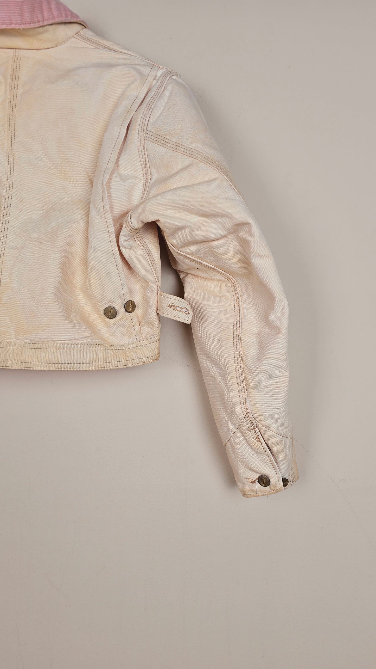 Vintage Carhartt X NY Yankees Cropped Jacket | Beige | Size S | 119