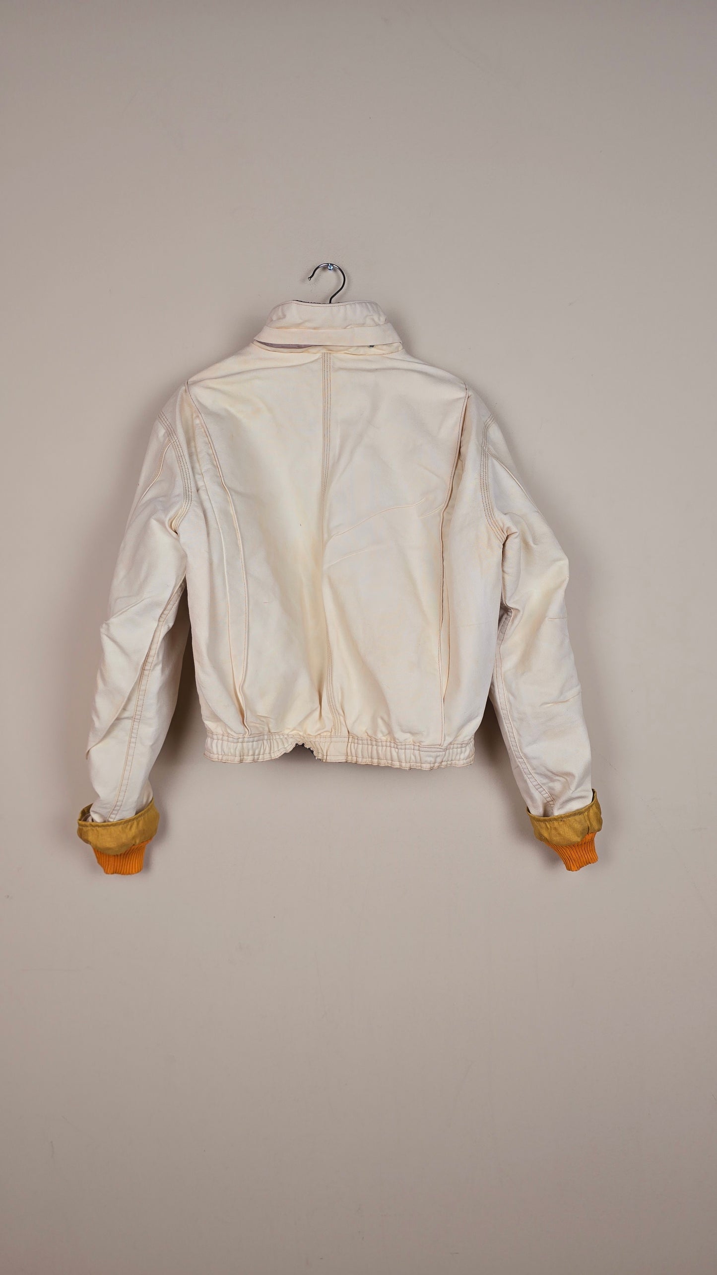 Vintage Carhartt X NY Yankees Cropped Jacket | Beige | Size S | 121