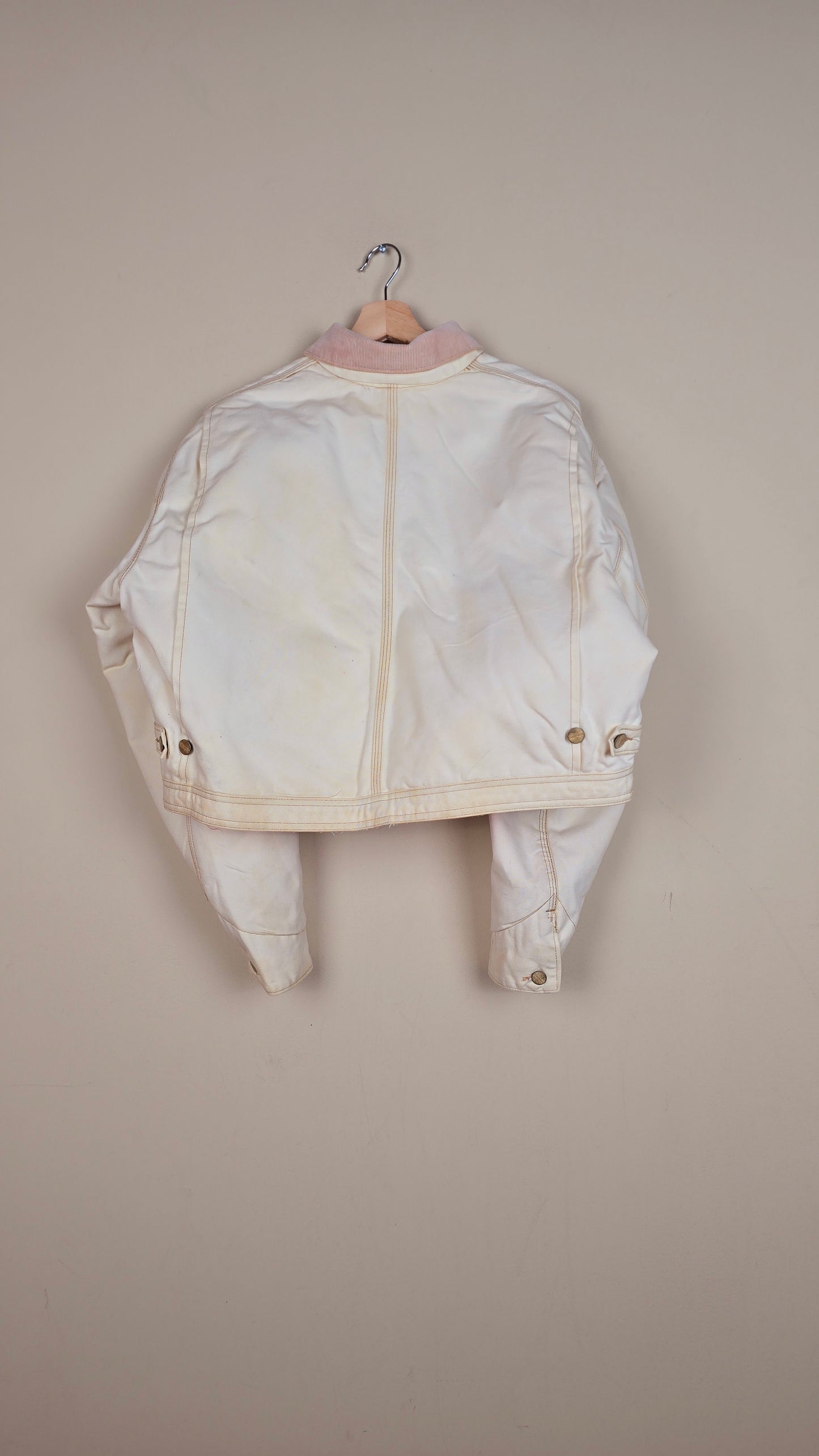 Vintage Carhartt X NY Yankees Cropped Jacket | Beige | Size S | 122