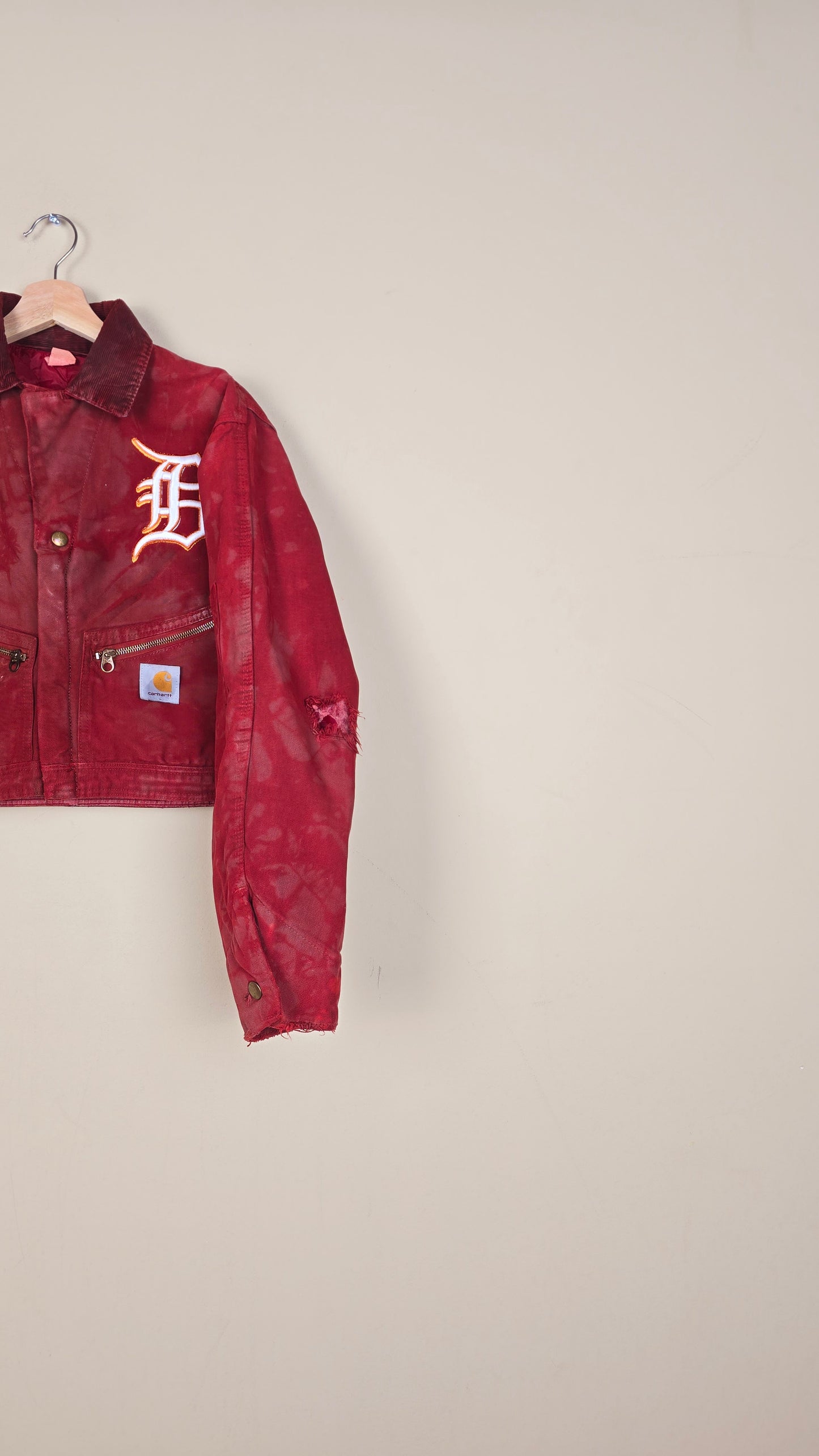 Vintage Carhartt X Detroit Cropped Jacket | Camo | Size S | 129