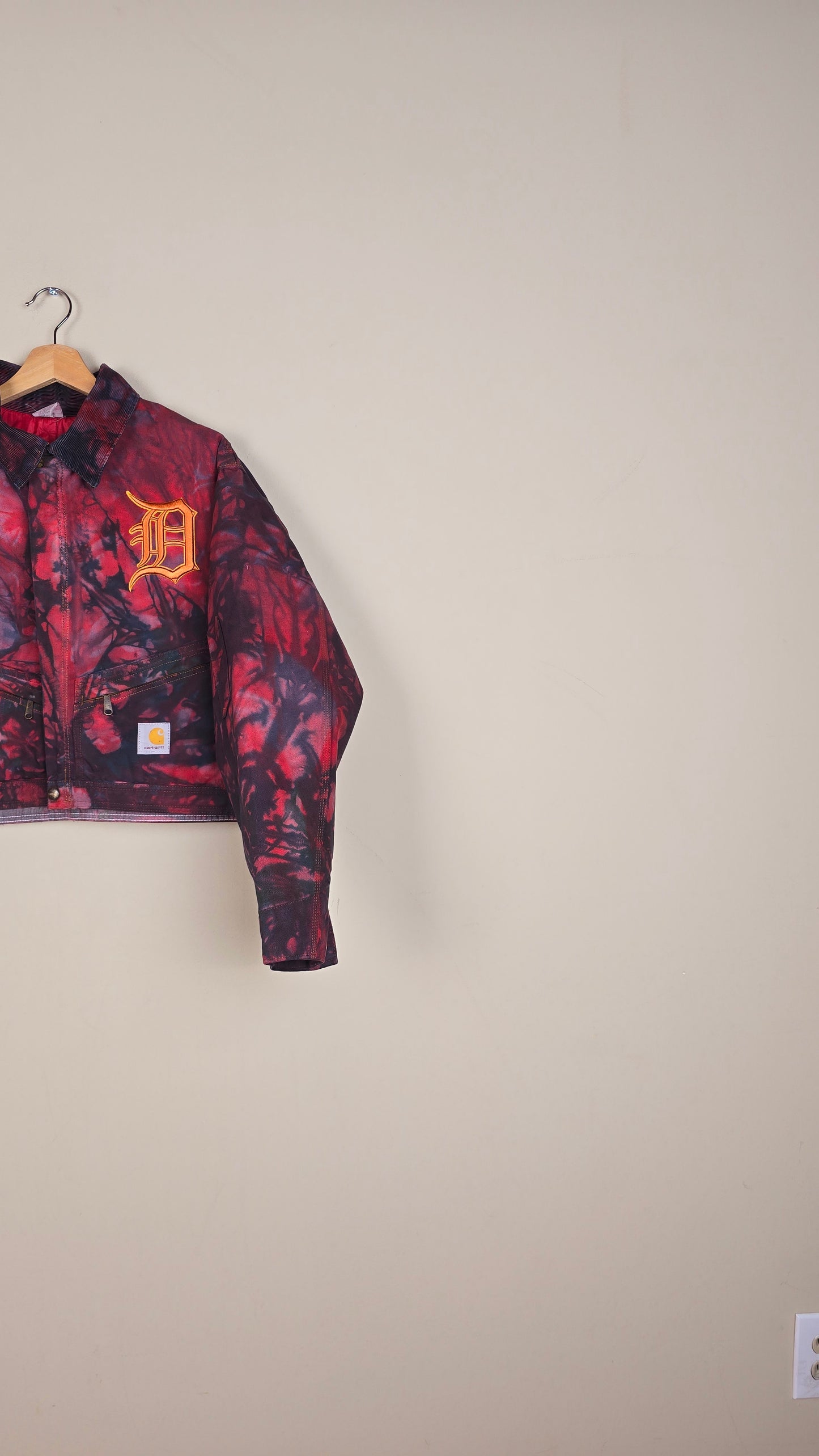 Vintage Carhartt X Detroit Cropped Jacket | Camo | Size L | 133