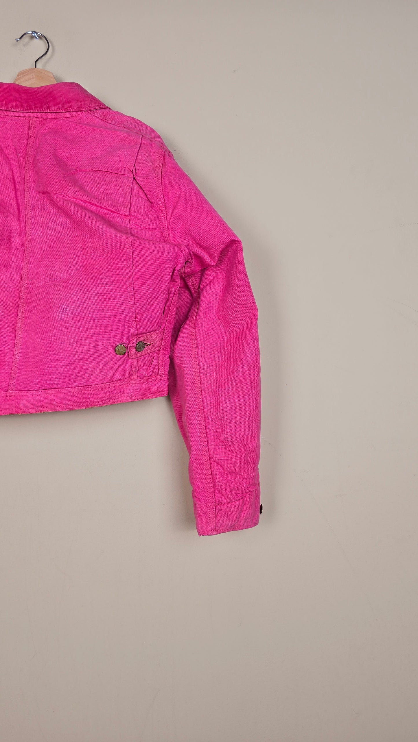 Vintage Carhartt X NY Yankees Cropped Jacket | Pink | Size S | 137