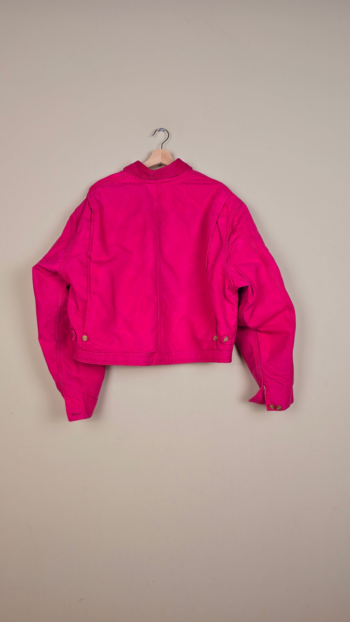 Vintage Carhartt X NY Yankees Cropped Jacket | Pink | Size XL | 138
