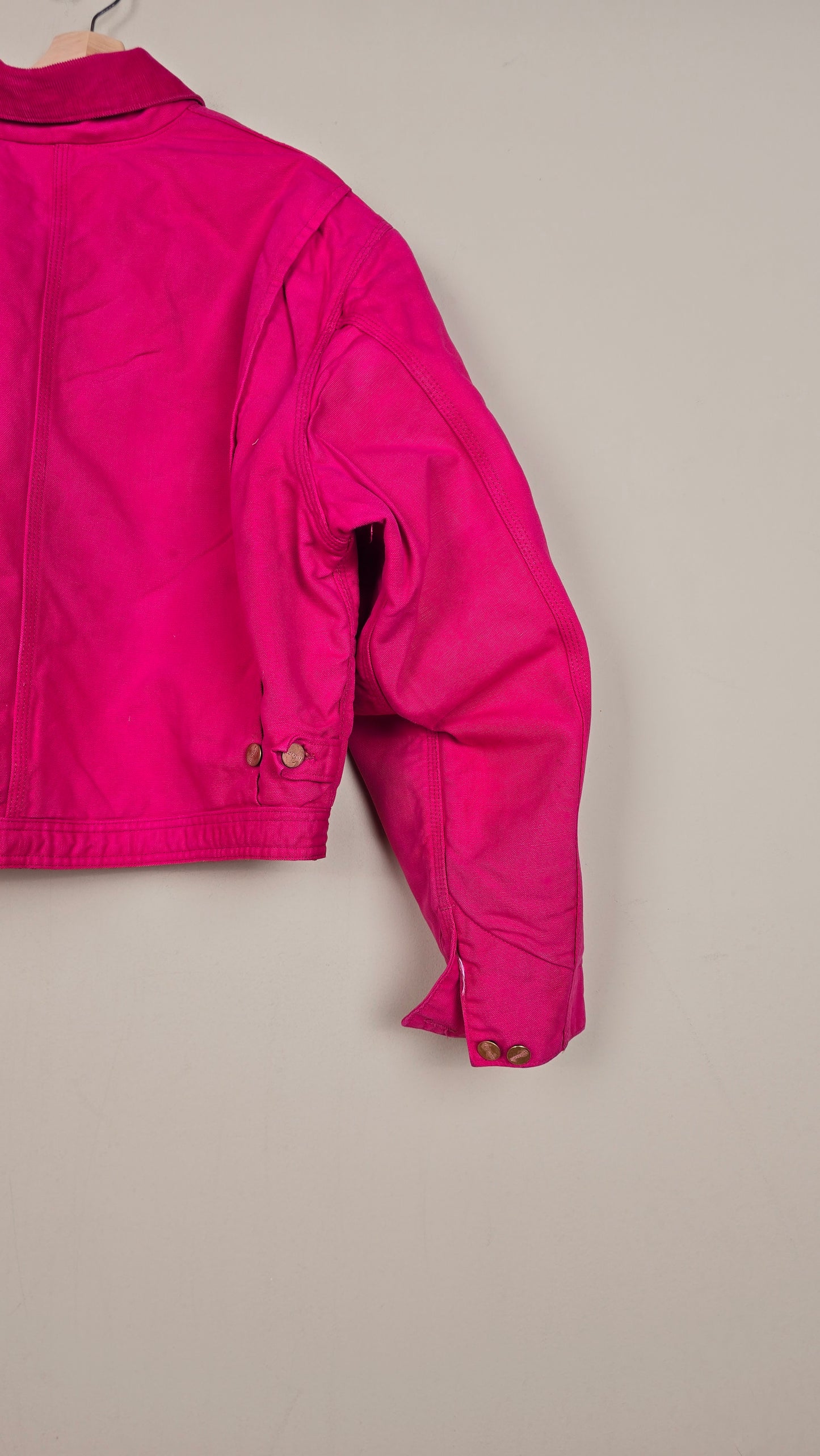 Vintage Carhartt X NY Yankees Cropped Jacket | Pink | Size XL | 138