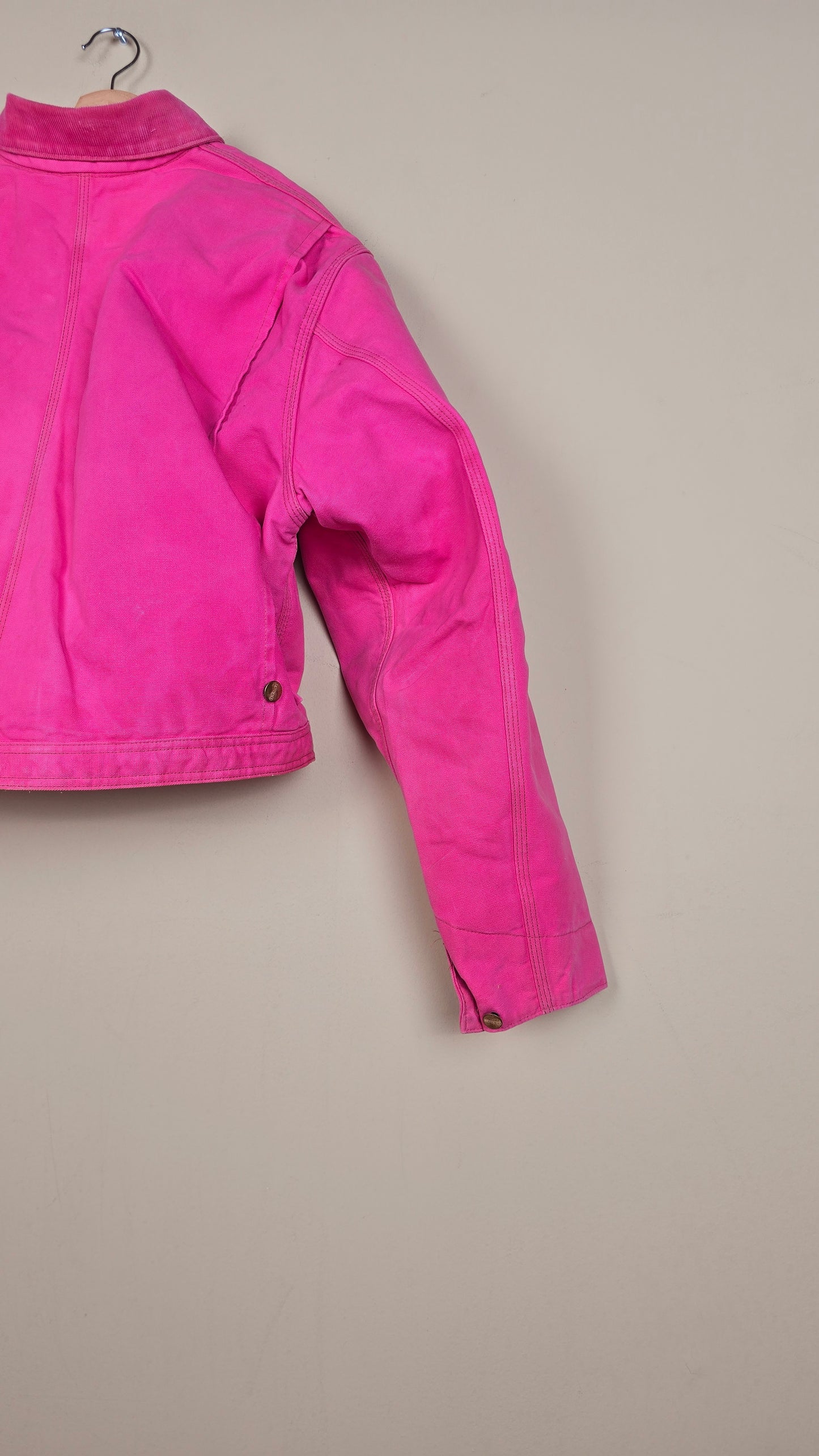 Vintage Carhartt X NY Yankees Cropped Jacket | Pink | Size L | 140