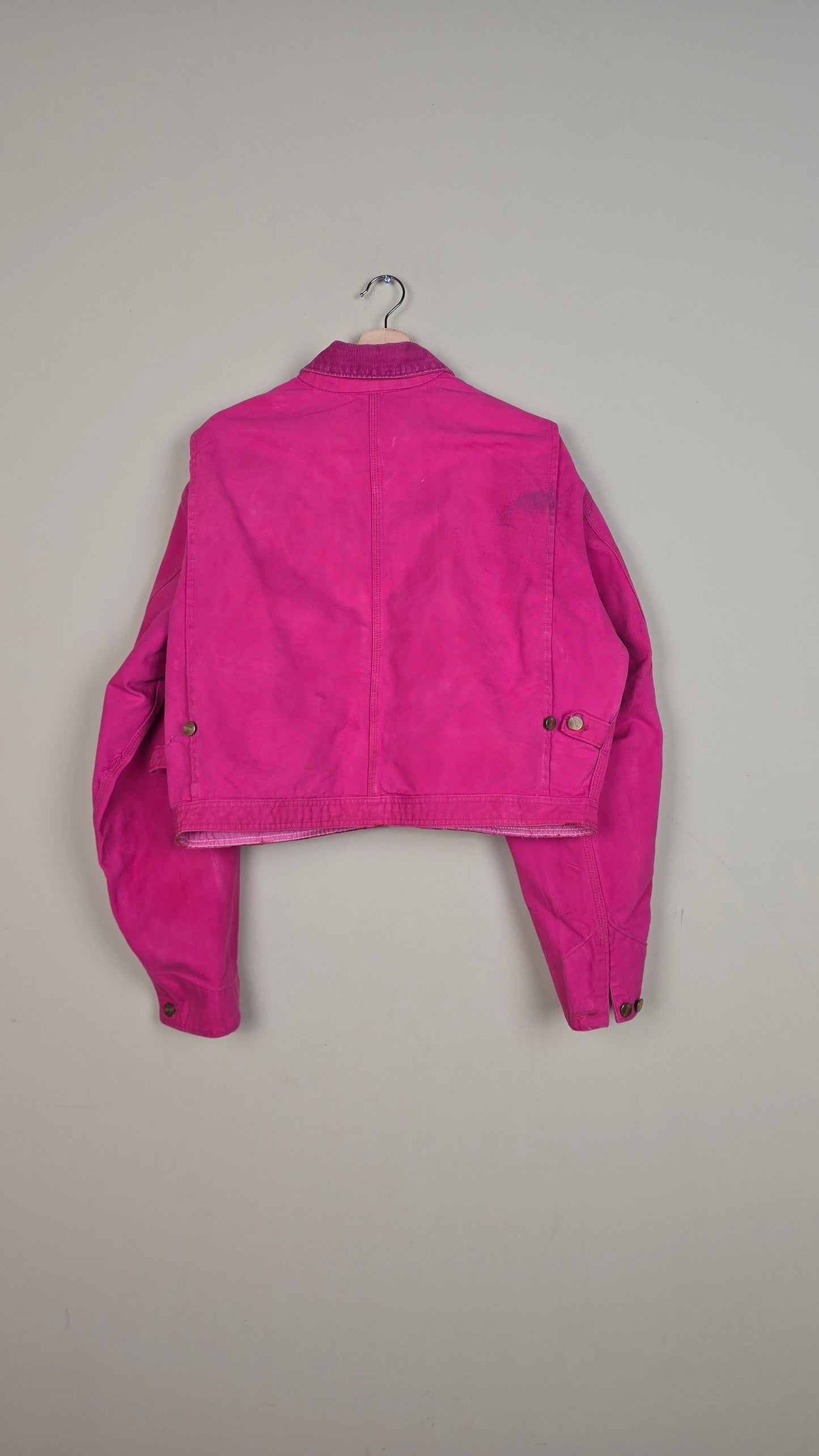 Vintage Carhartt X NY Yankees Cropped Jacket | Pink | Size L | 145