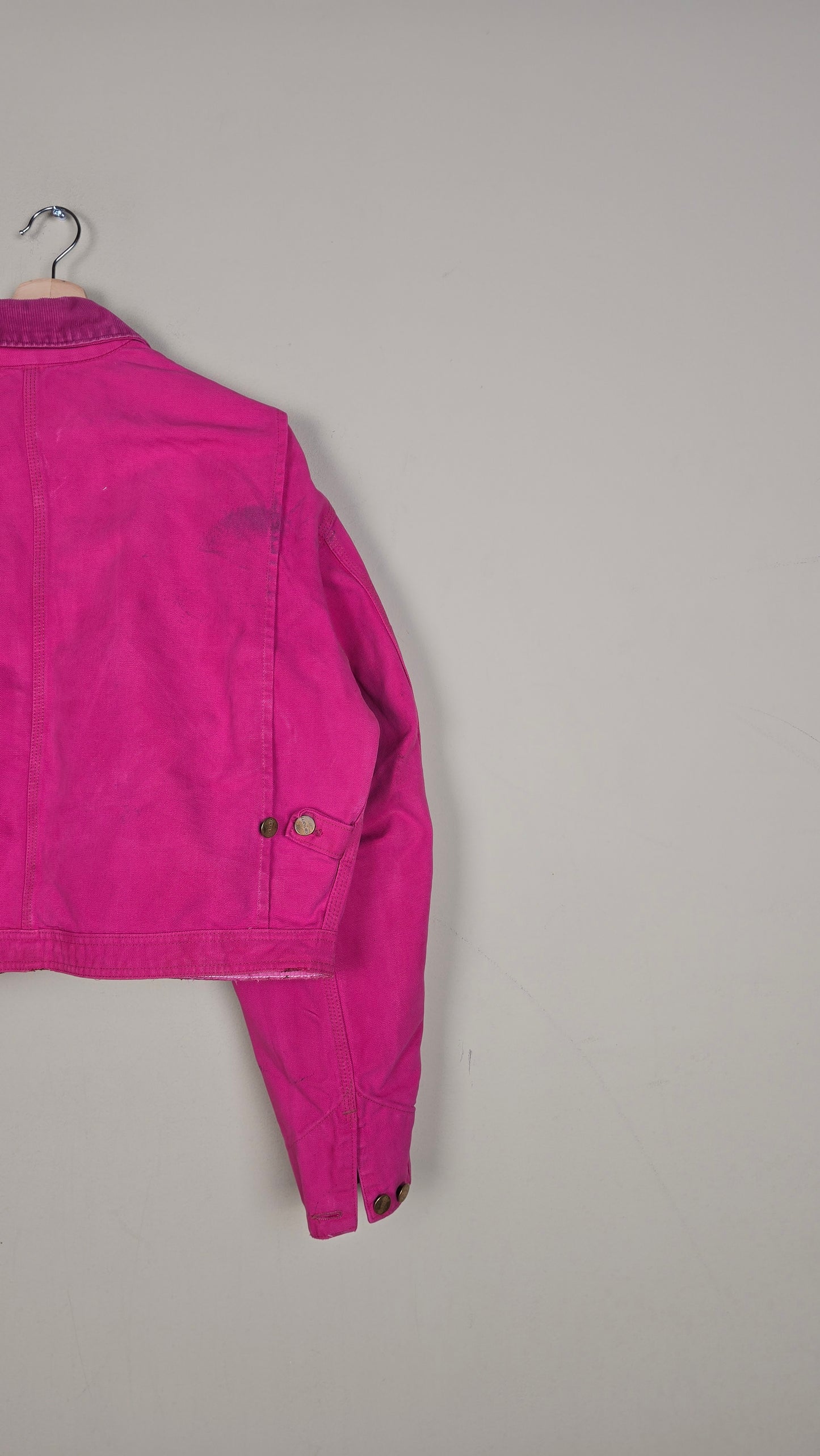 Vintage Carhartt X NY Yankees Cropped Jacket | Pink | Size L | 145