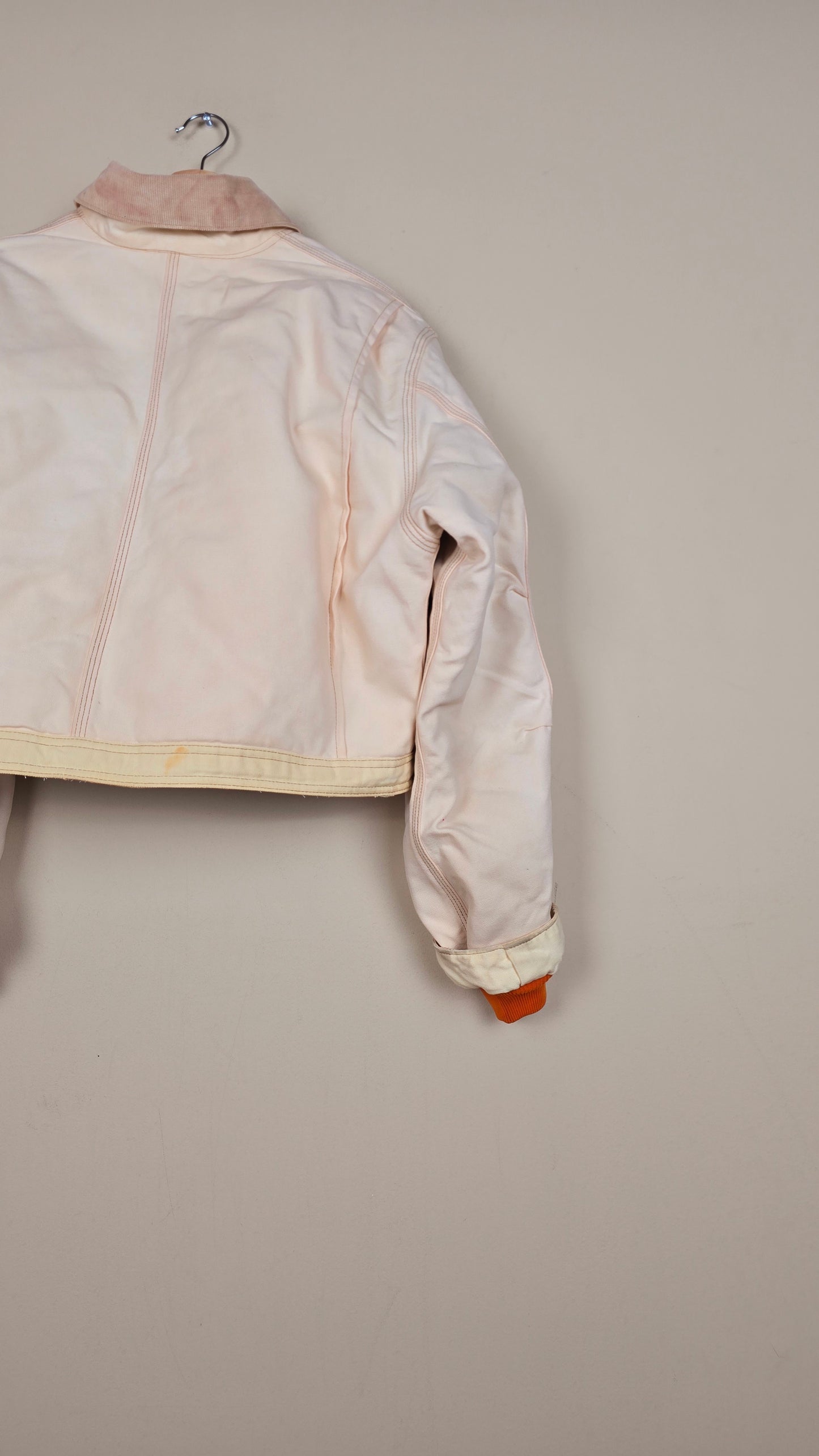 Vintage Carhartt X NY METS Cropped Jacket | Beige | Size L | 148