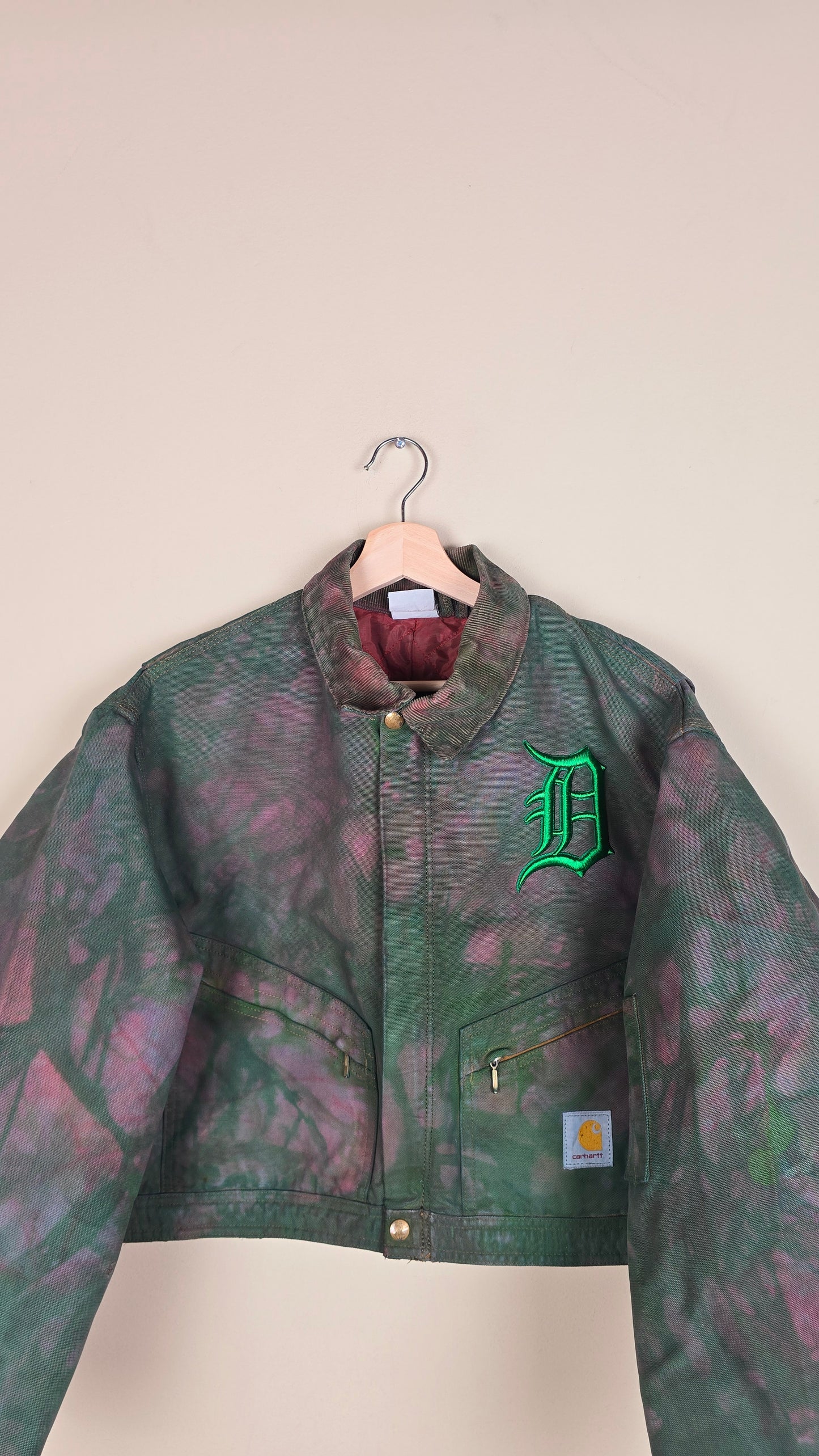 Vintage Carhartt X Detroit Cropped Jacket | Camo 153 | Size XS