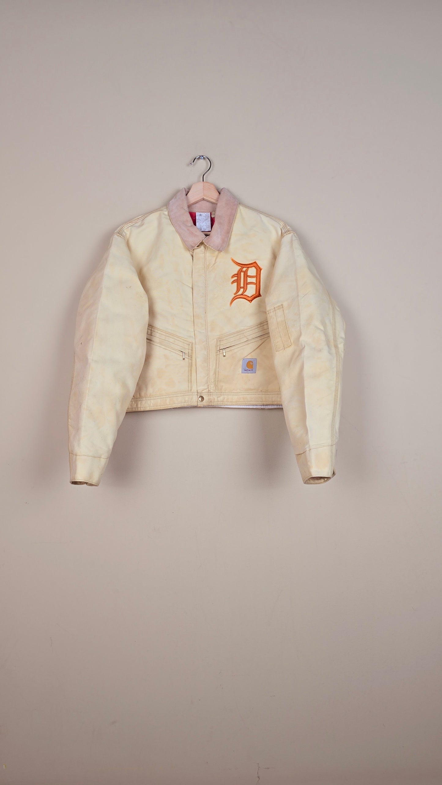 Vintage Carhartt X Detroit Cropped Jacket | Beige | Size M | 154