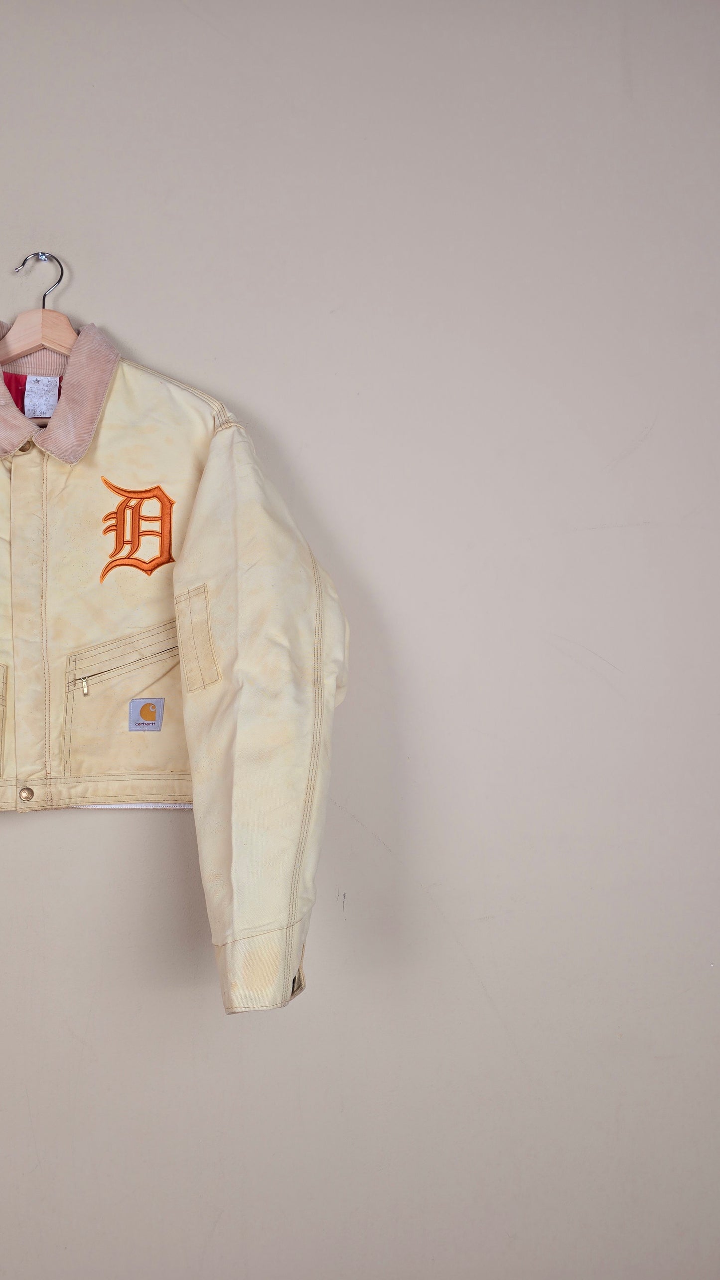 Vintage Carhartt X Detroit Cropped Jacket | Beige | Size M | 154