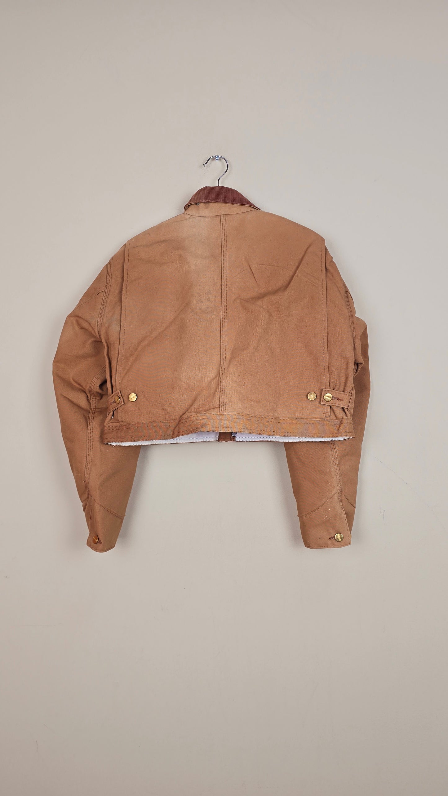 Vintage Carhartt X NY Yankees Cropped Jacket | Brown | Size M | 163