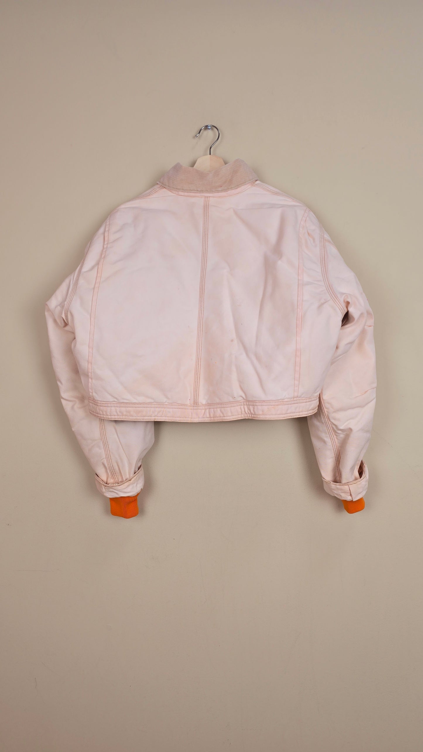 Vintage Carhartt X NY METS Cropped Jacket | Beige | Size L | 166