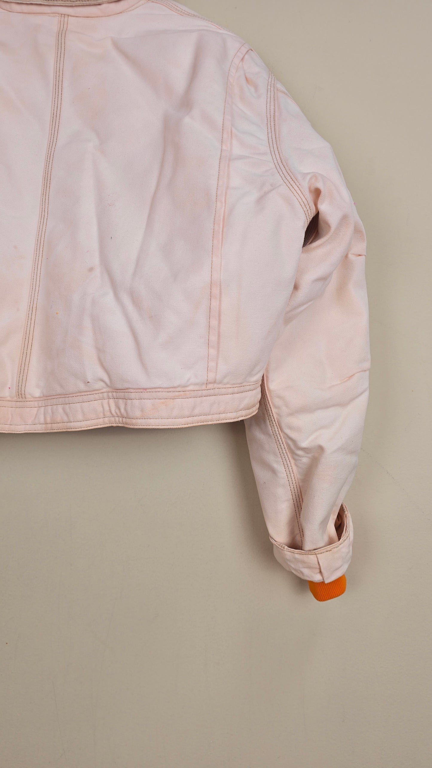 Vintage Carhartt X NY METS Cropped Jacket | Beige | Size L | 166