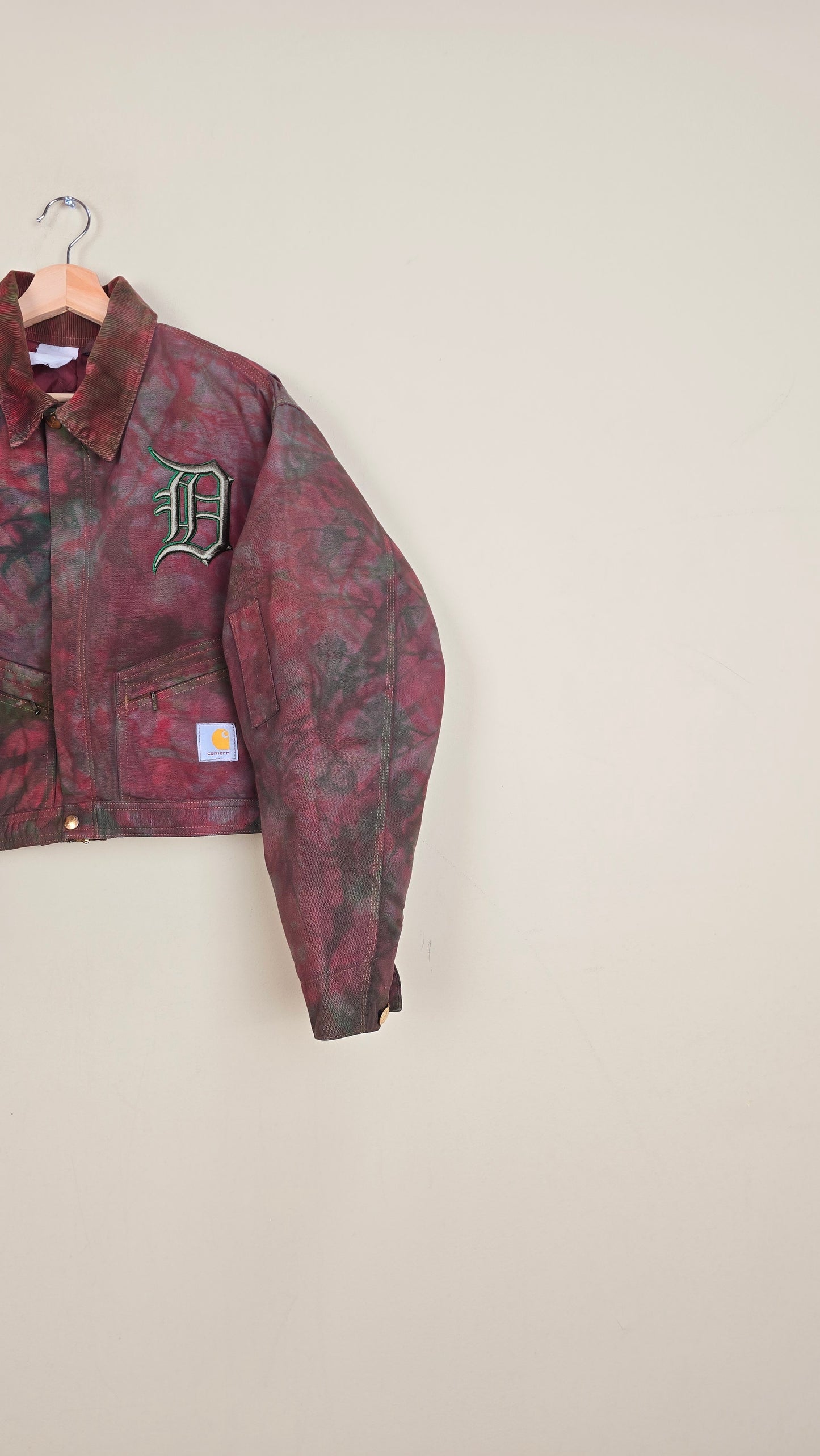 Vintage Carhartt X Detroit Cropped Jacket | Camo | Size M | 172