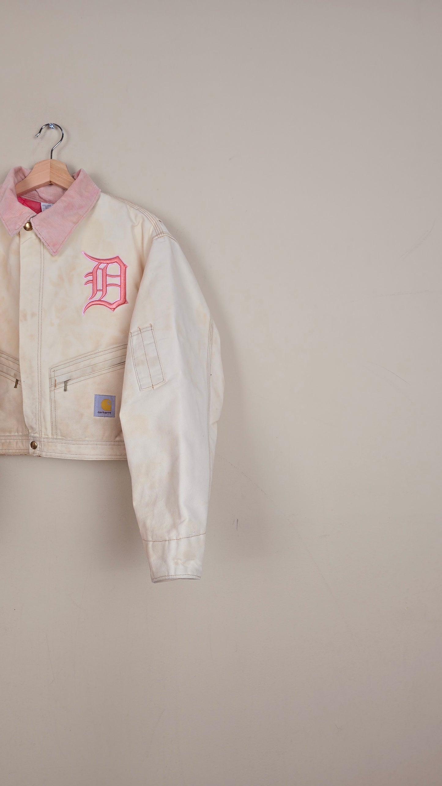 Vintage Carhartt X Detroit Cropped Jacket | Beige | Size L | 174