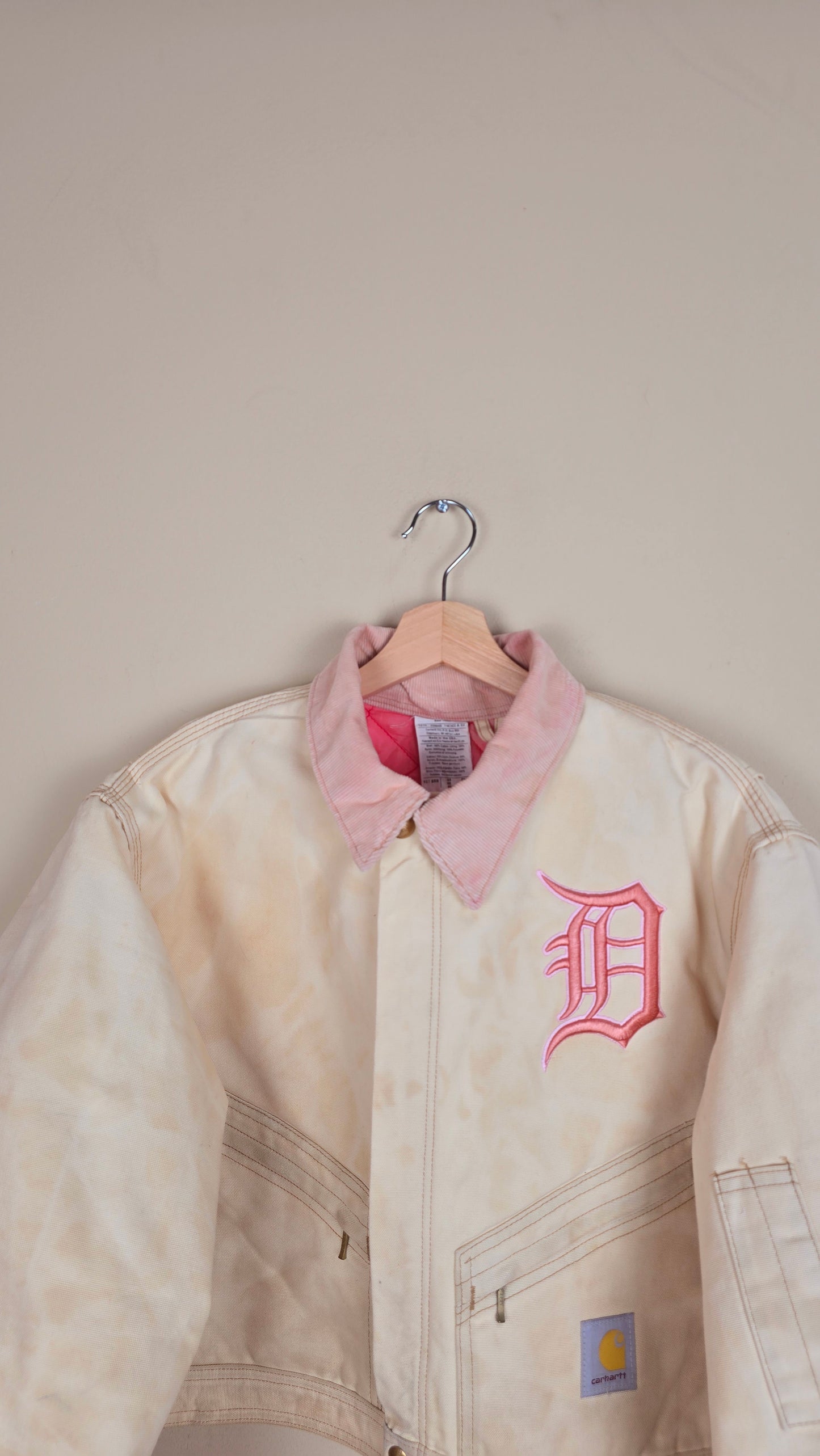 Vintage Carhartt X Detroit Cropped Jacket | Beige | Size L | 174