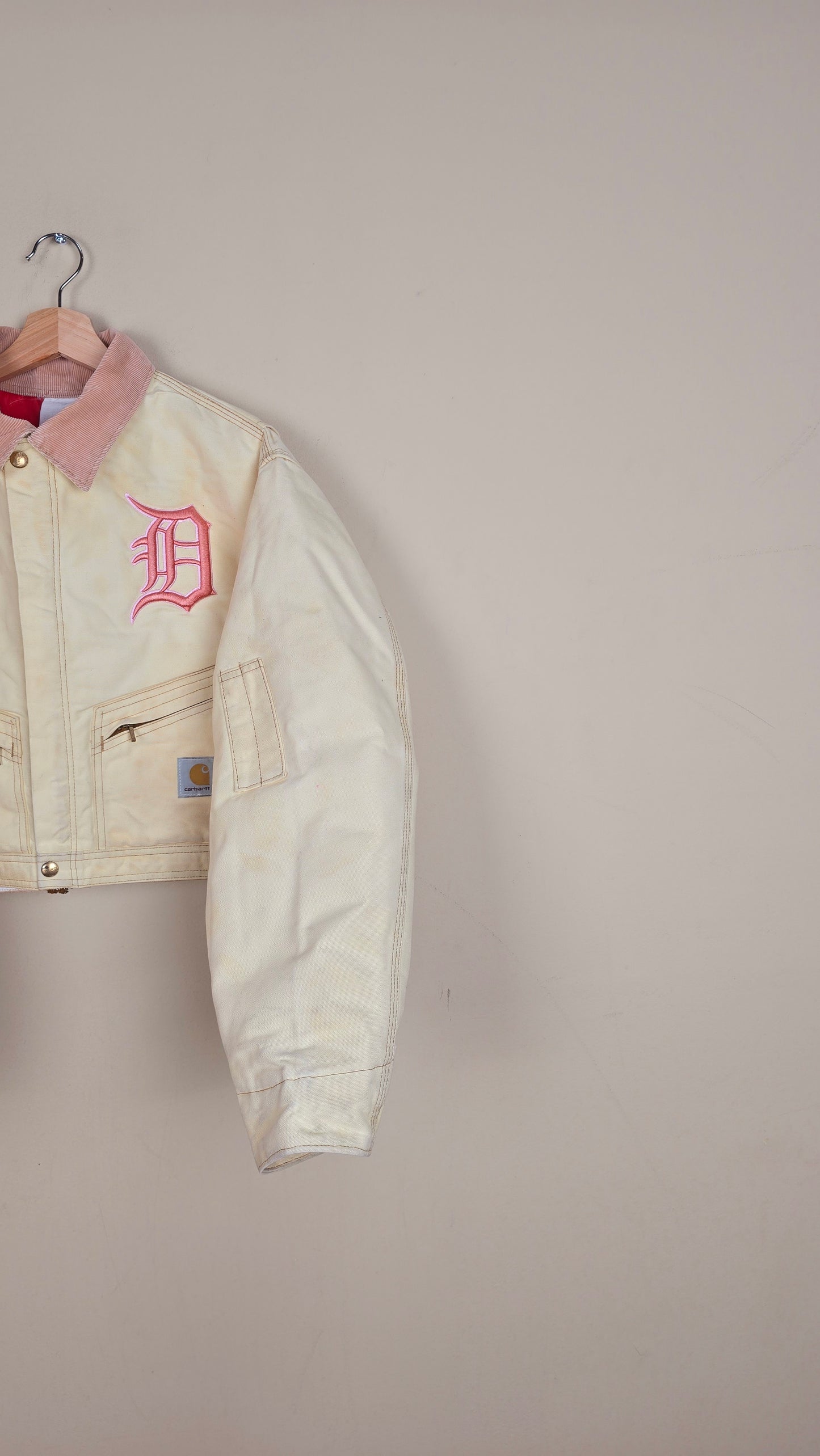 Vintage Carhartt X Detroit Cropped Jacket | Beige | Size M | 175