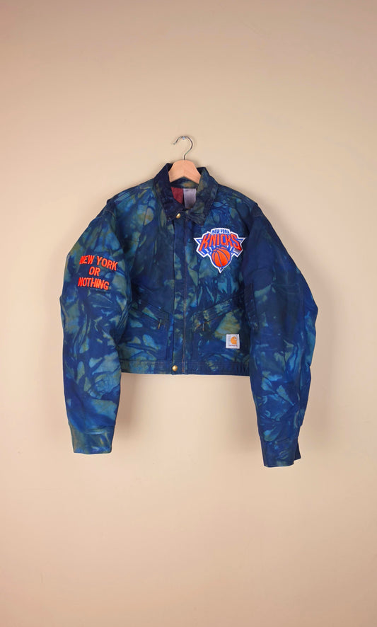 Vintage Carhartt X New York Knicks Cropped Jacket | Camo | Size 3XL
