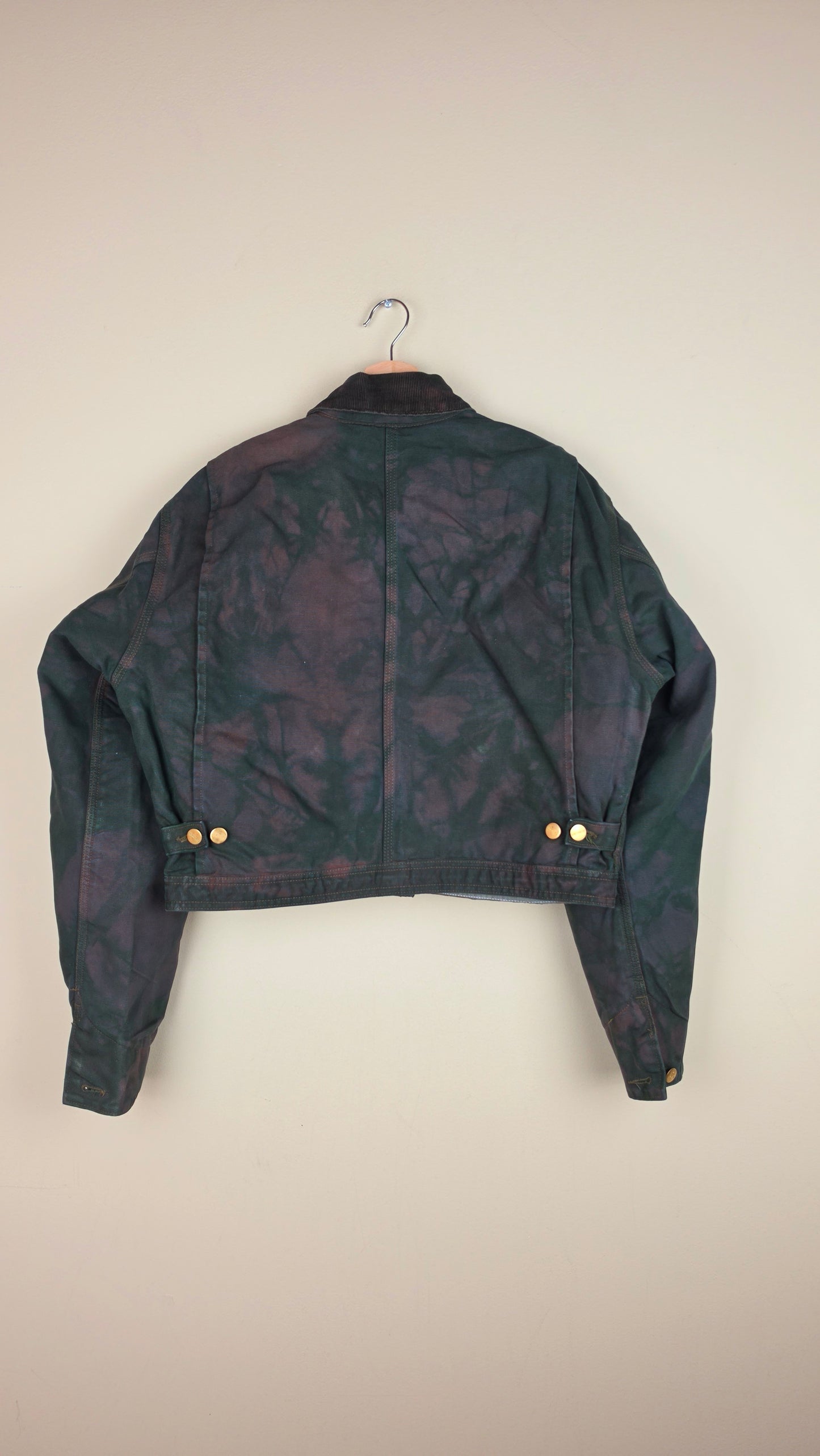 Vintage Carhartt X Detroit Cropped Jacket | Camo Green | Size M | AU02